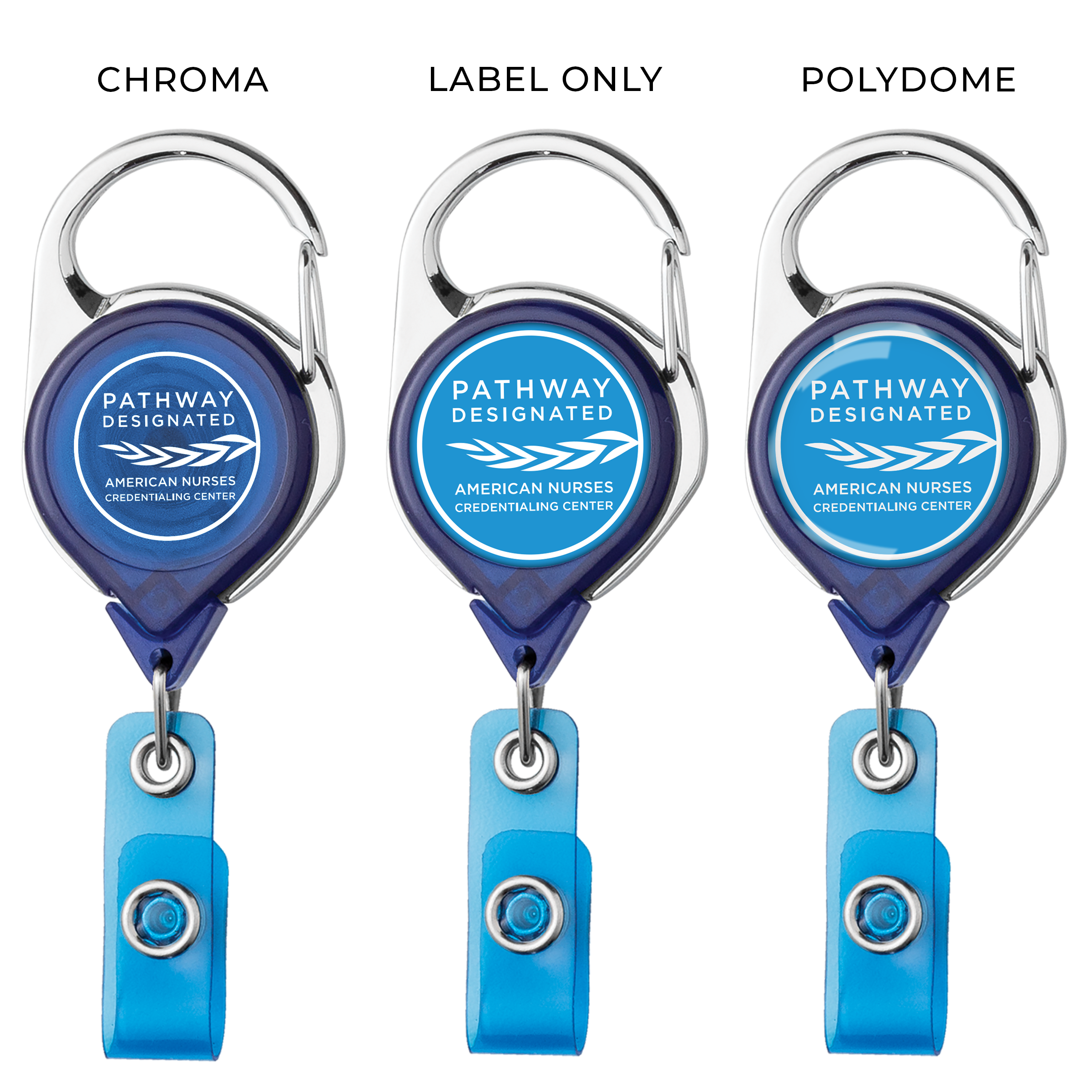 TBH68 | Translucent Belt Clip Carabiner Badge Reel