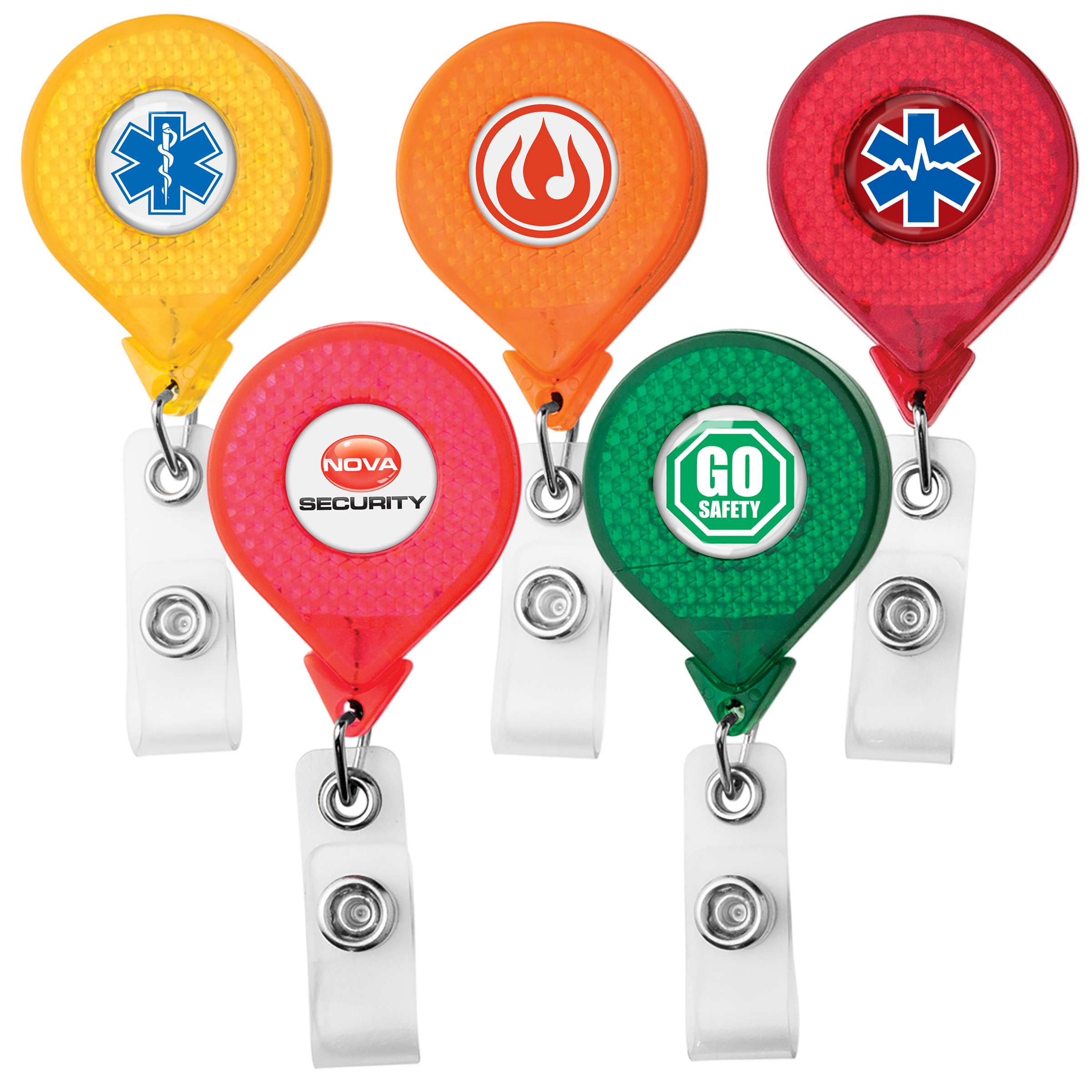 TBH77 | JUMBO Round Reflective Badge Reel