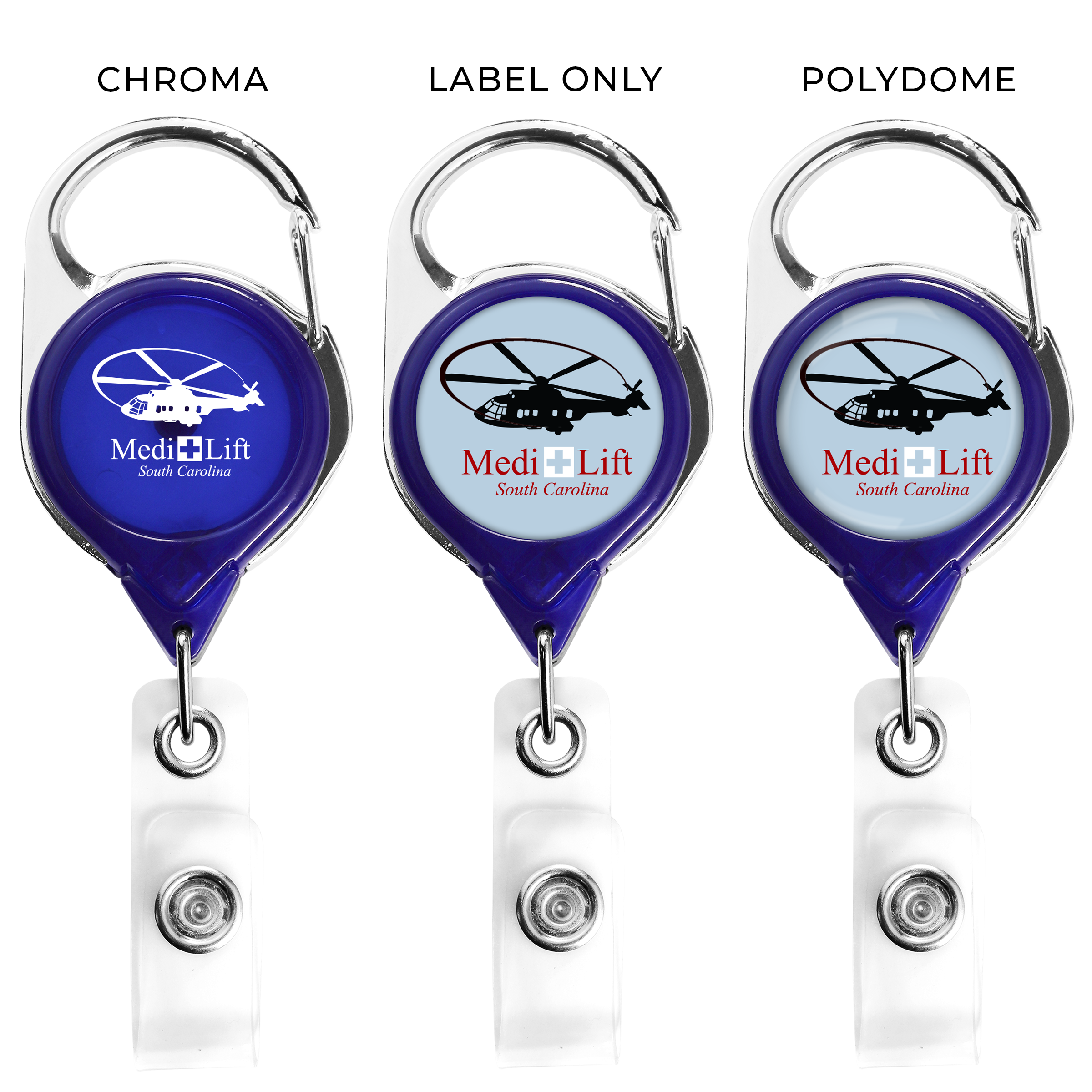 TBH8 | Translucent Carabiner Badge Reel