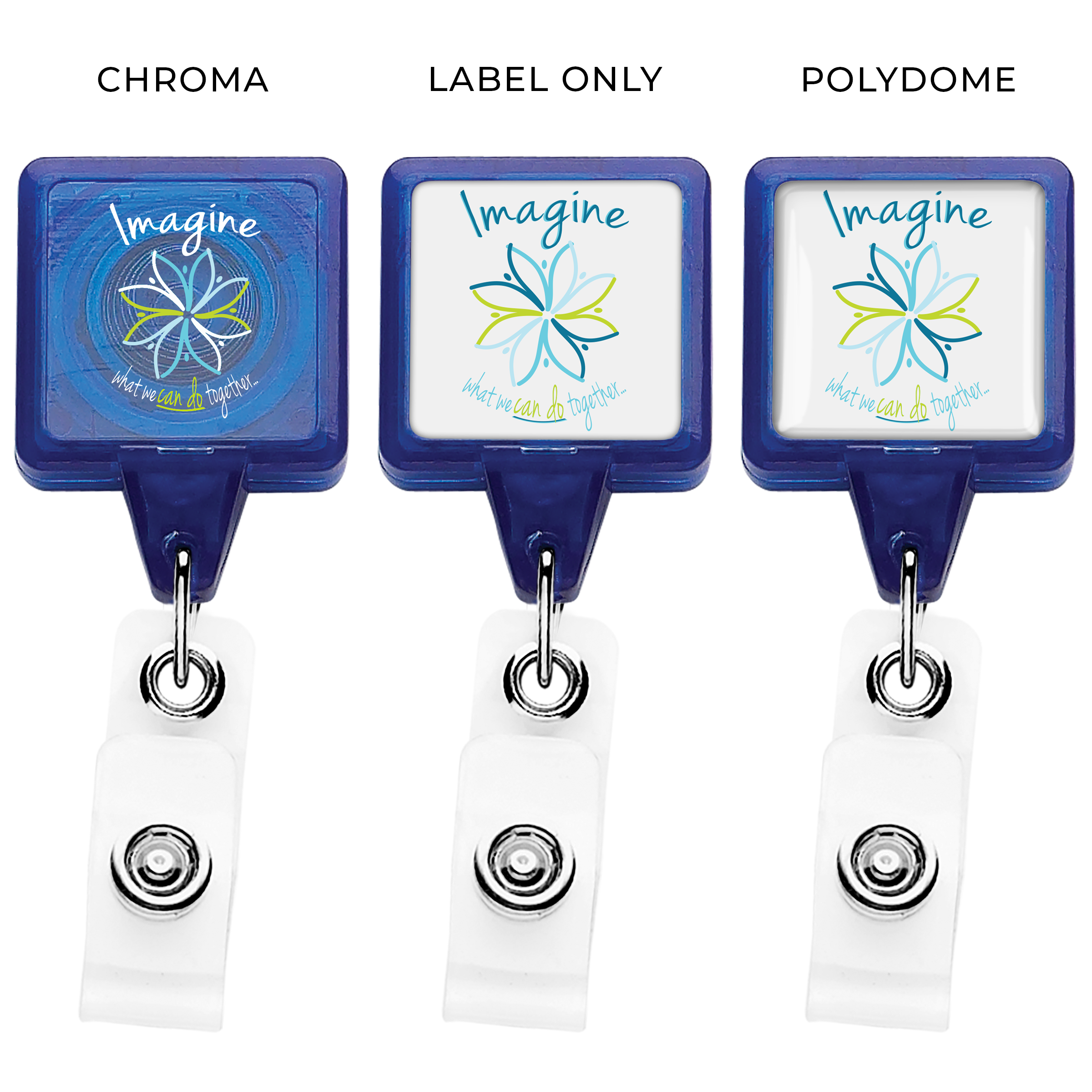 TBHS3 | BEST Translucent Square Badge Reel