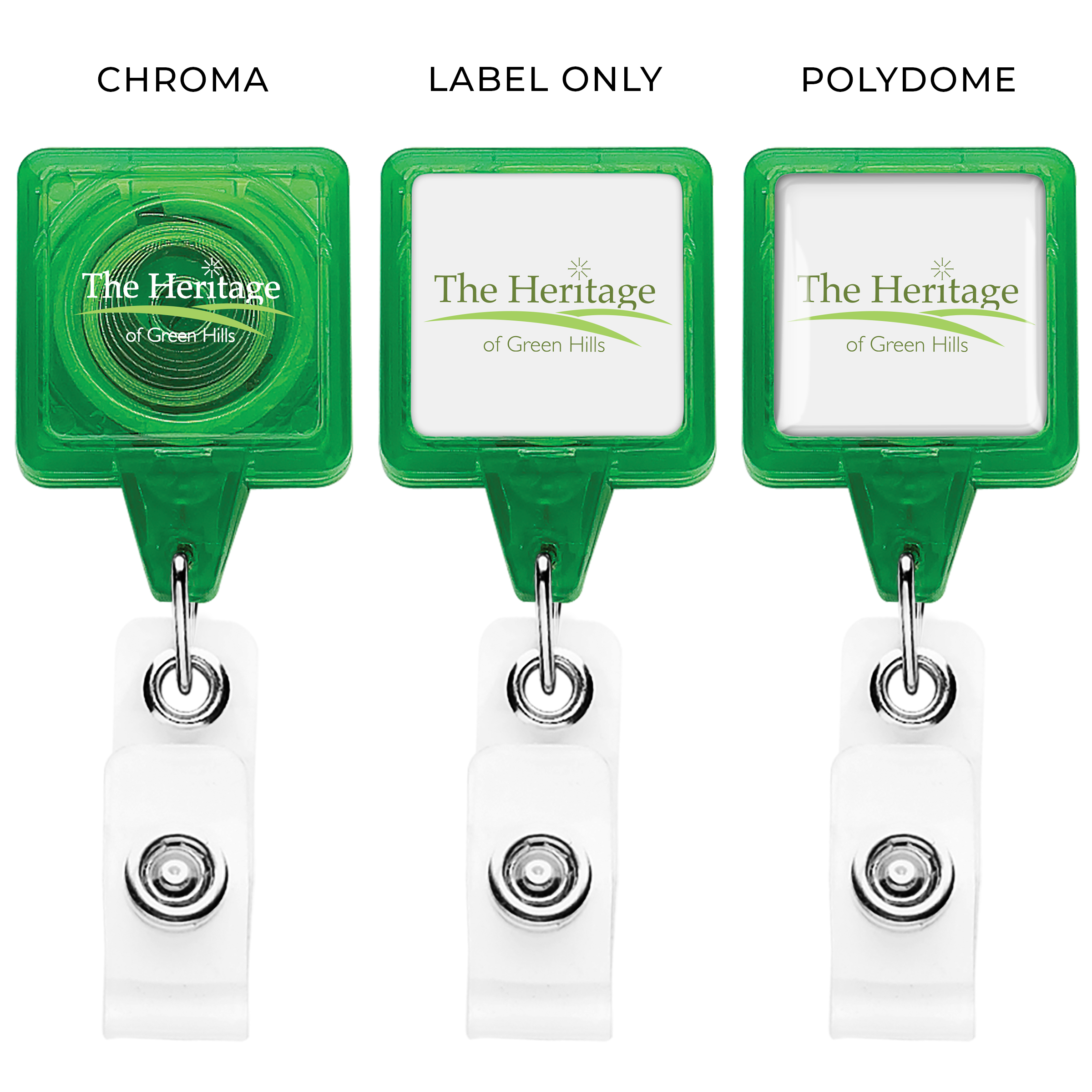 TBHS3 | BEST Translucent Square Badge Reel