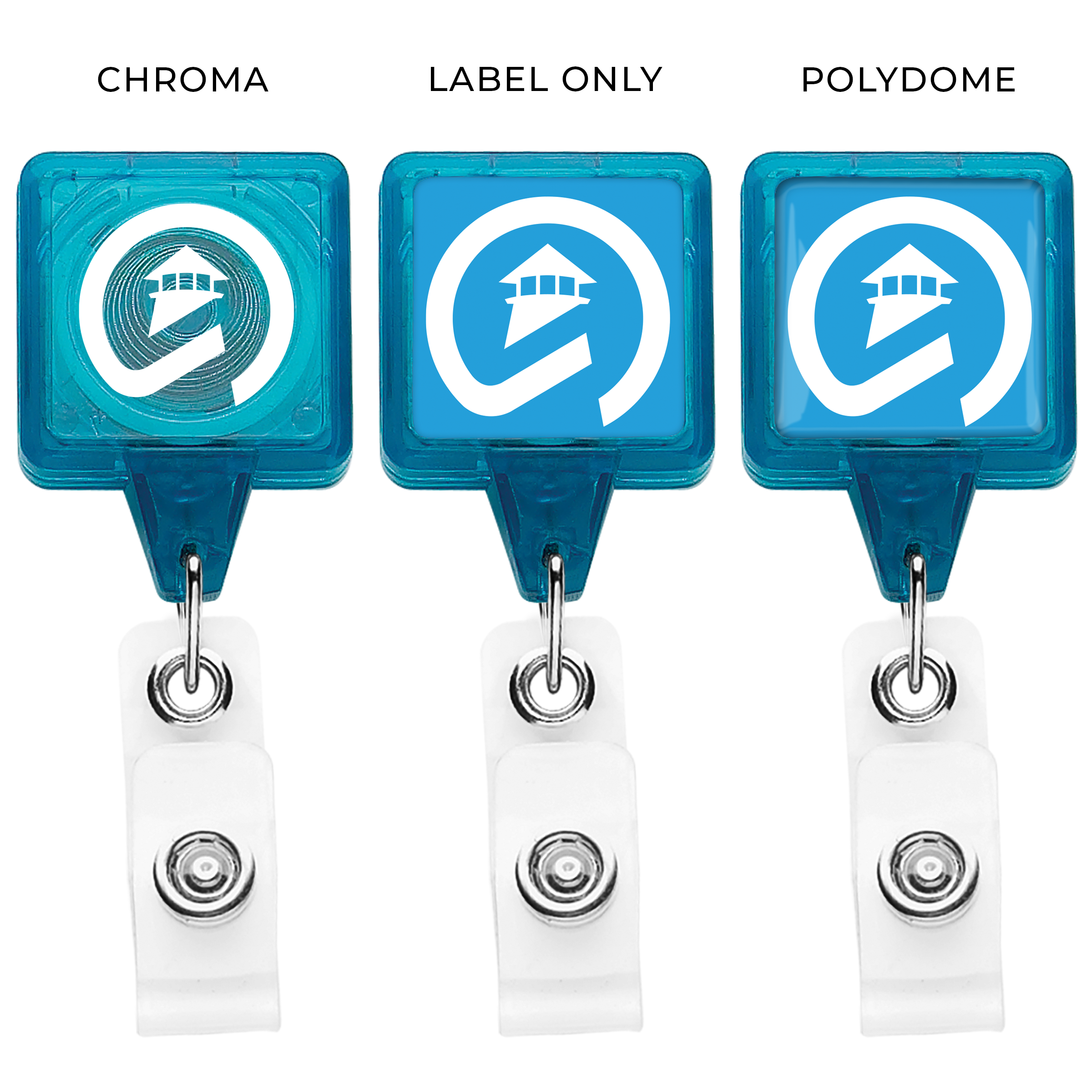 TBHS3 | BEST Translucent Square Badge Reel