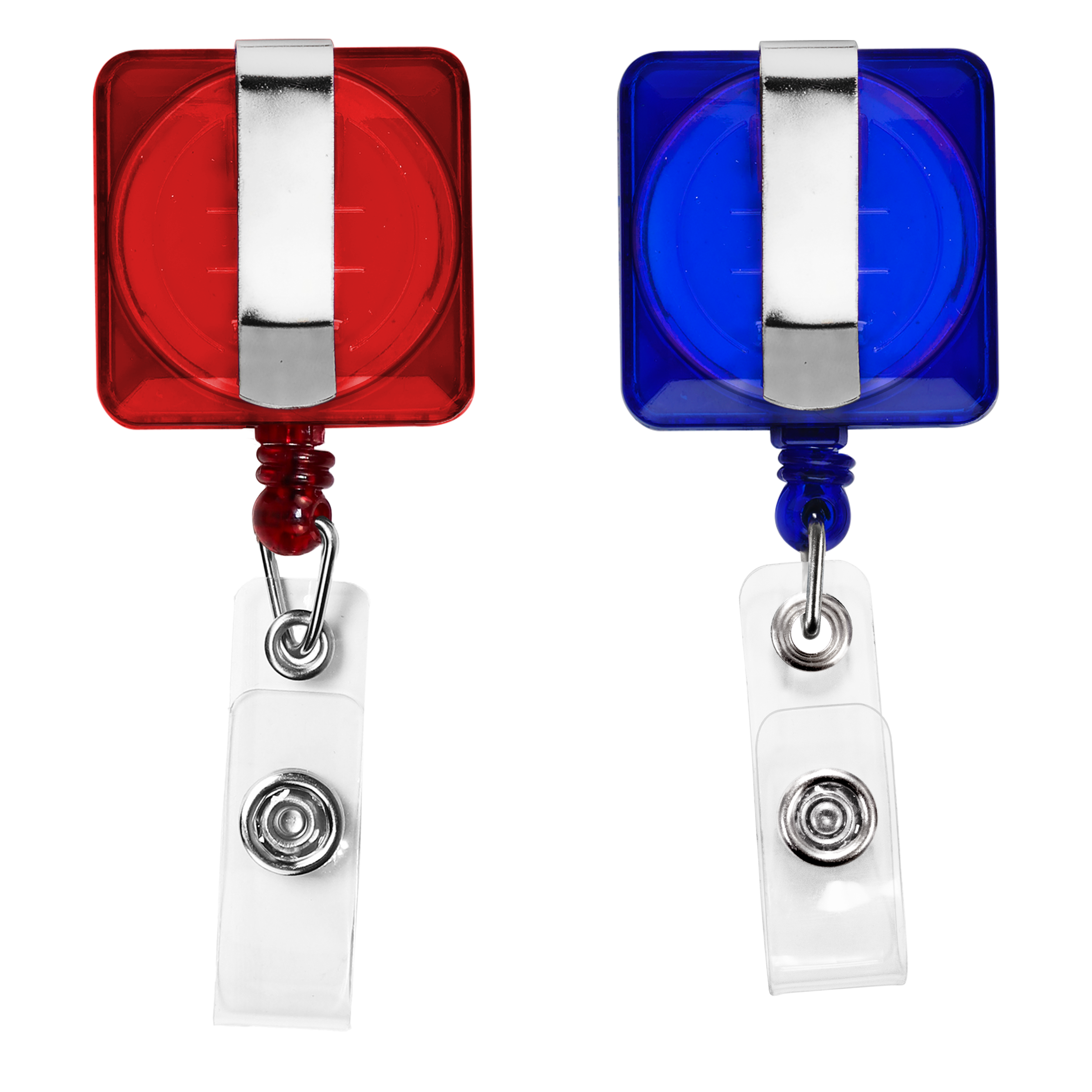 TBHS7 | GOOD Translucent Square Badge Reel