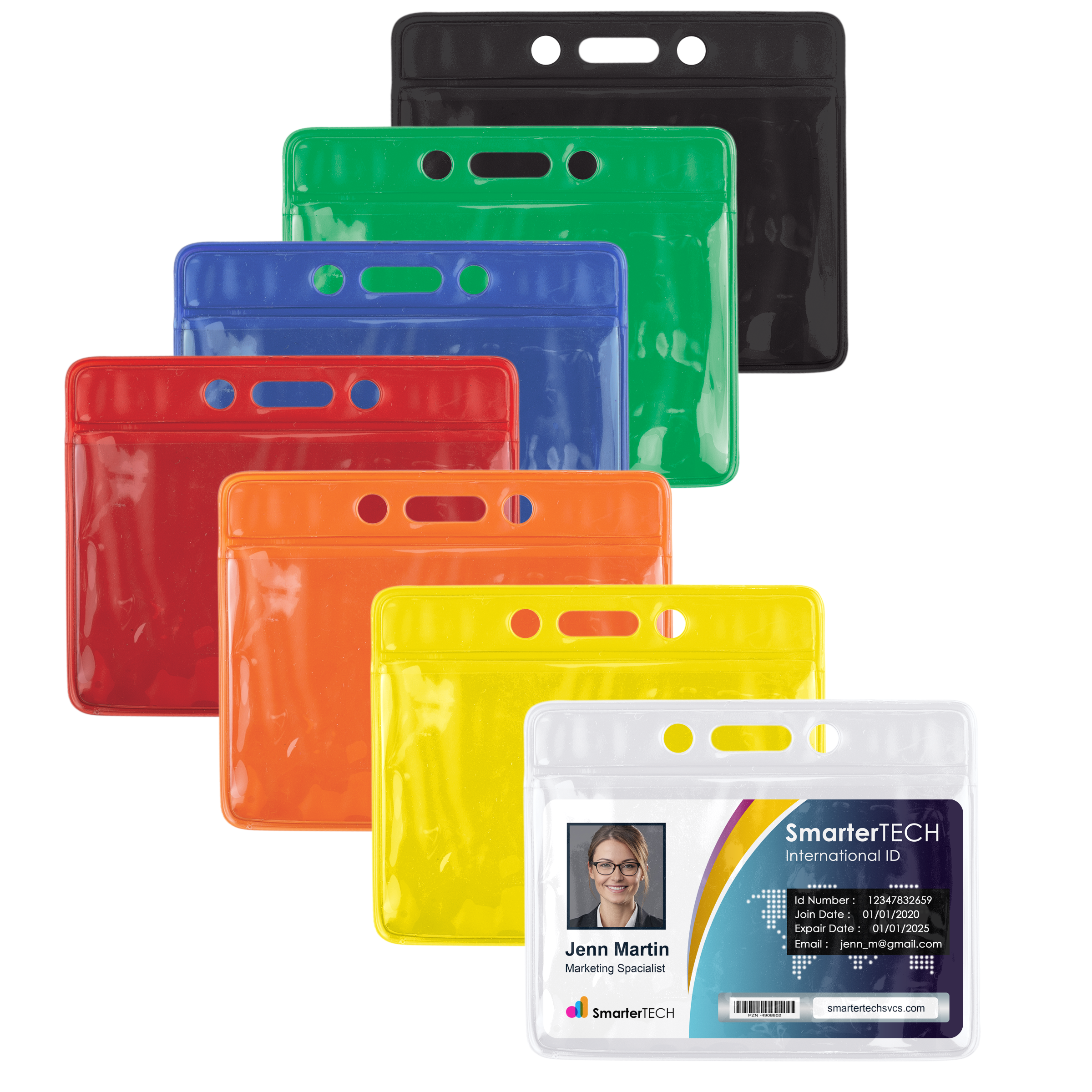 BH490 | Color Back Horizontal Card Holder