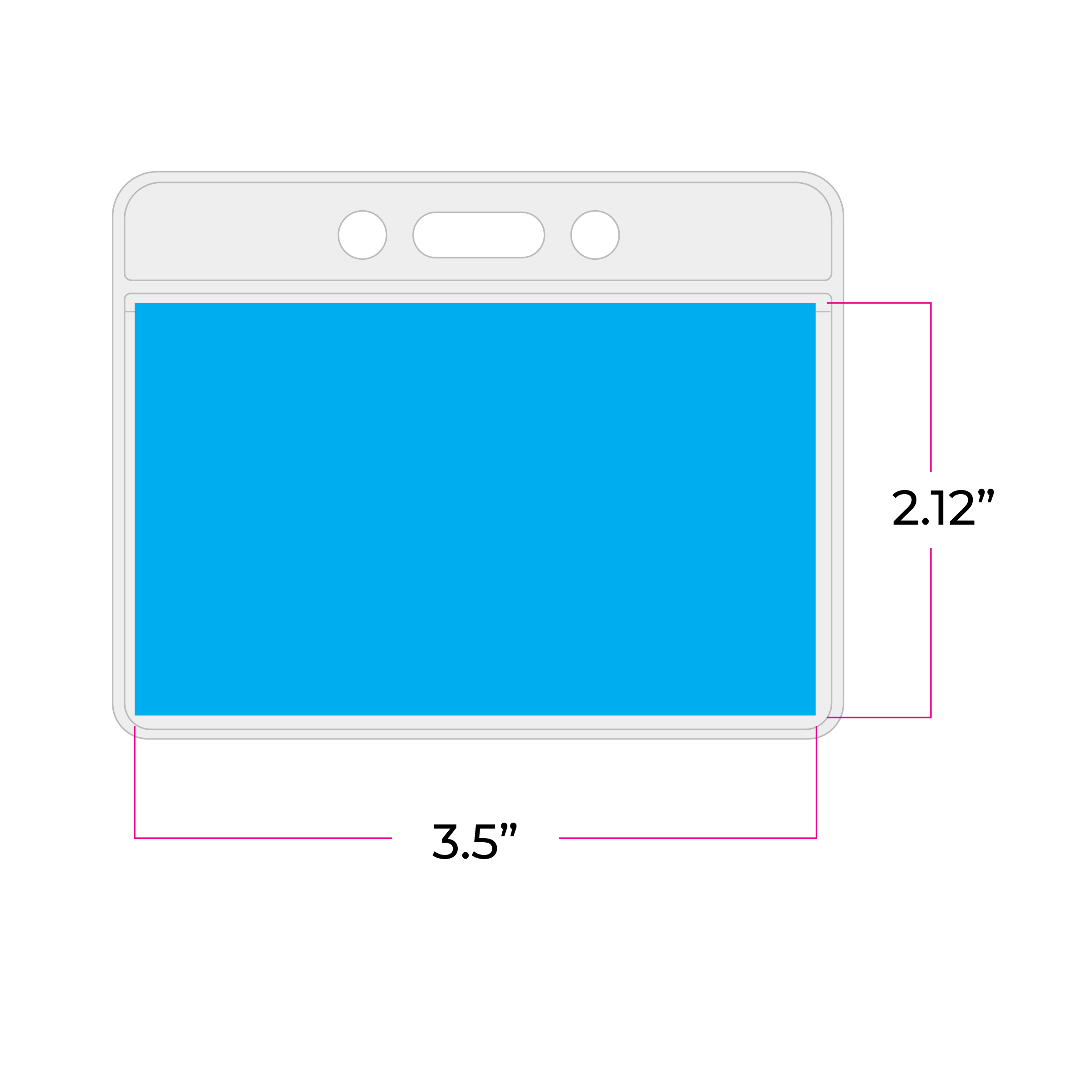BH490 | Color Back Horizontal Card Holder
