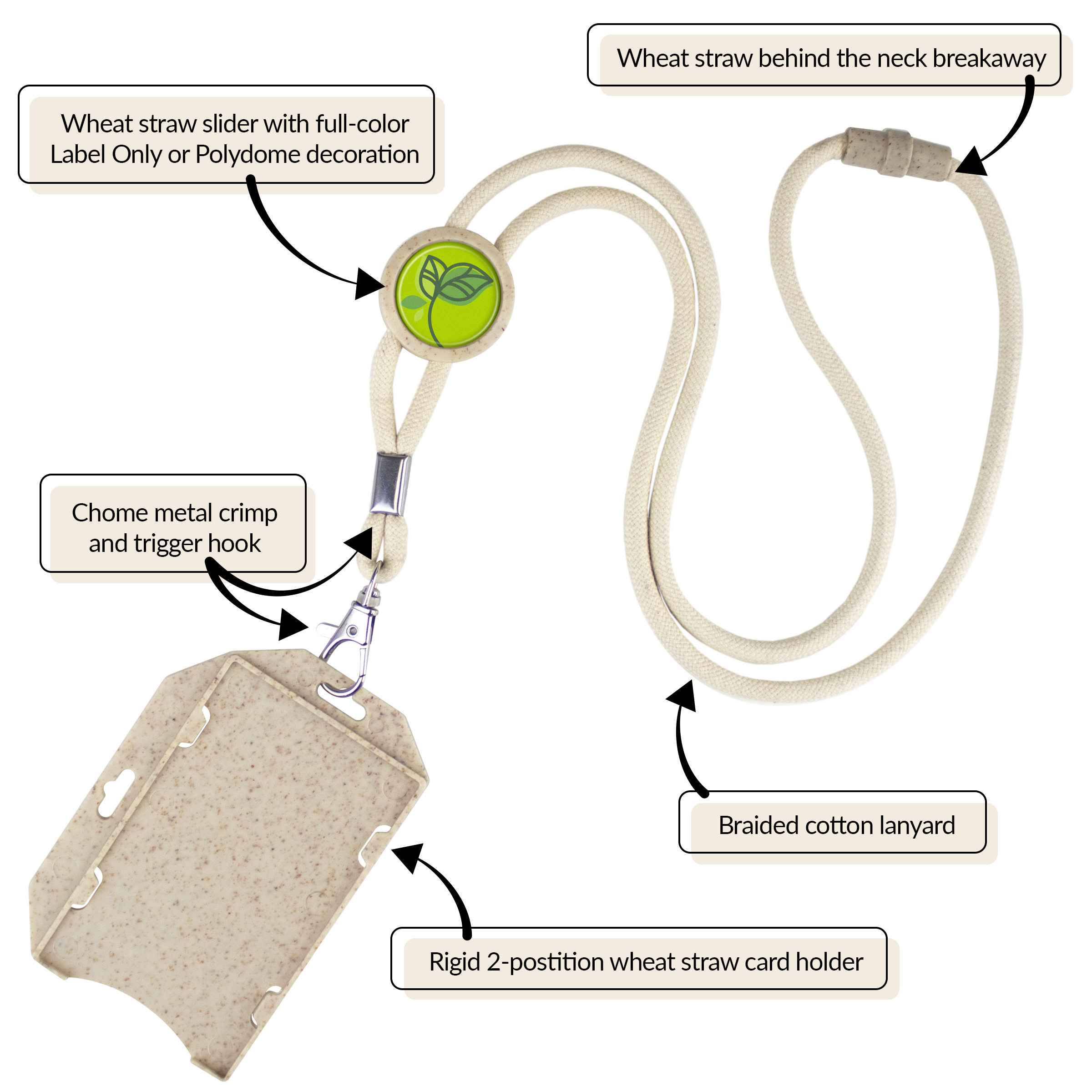 BH54 | Sustainable Slider Lanyard