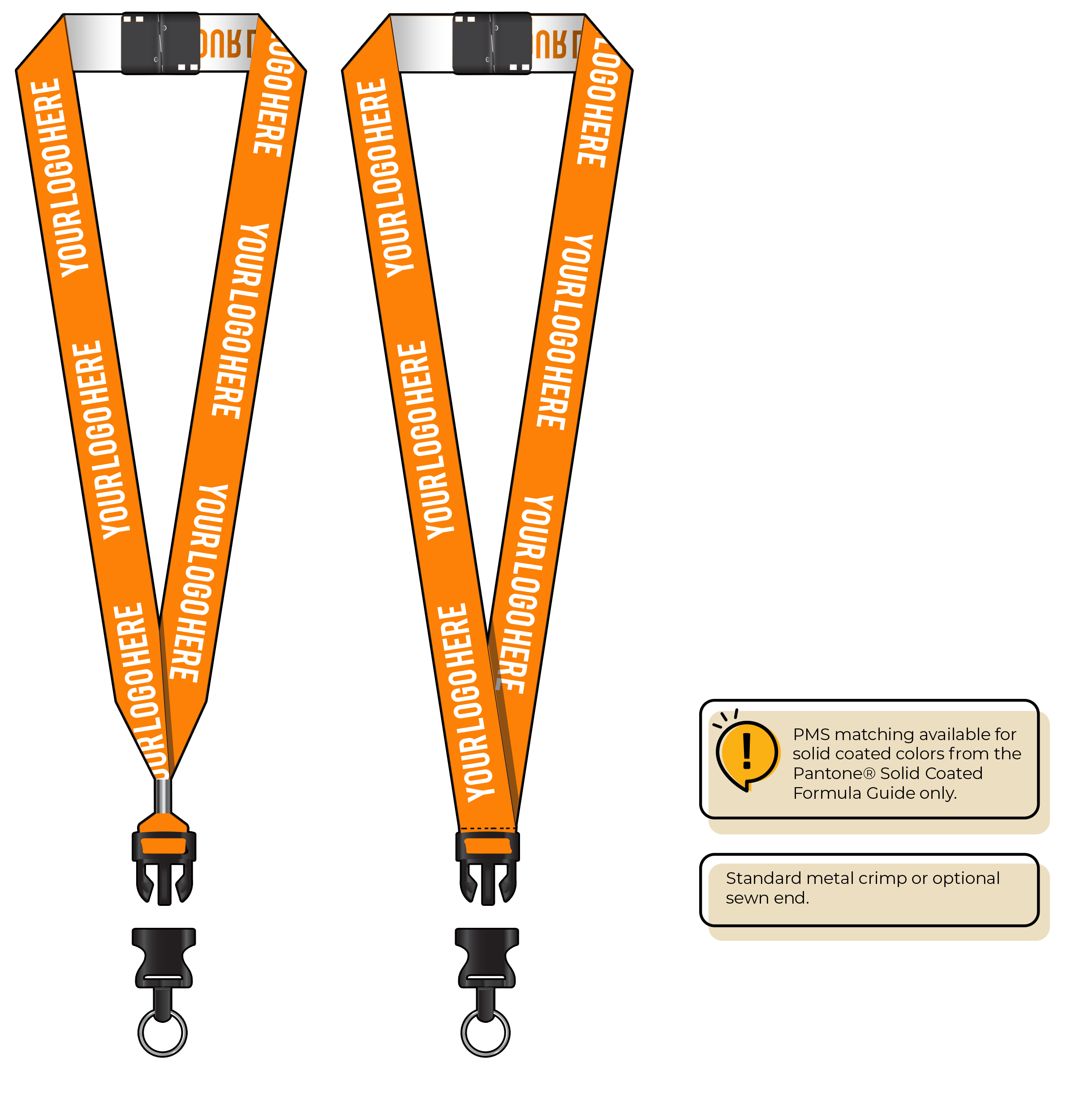 BH0024 | 1" Woven Lanyards :: DETACH BUCKLE
