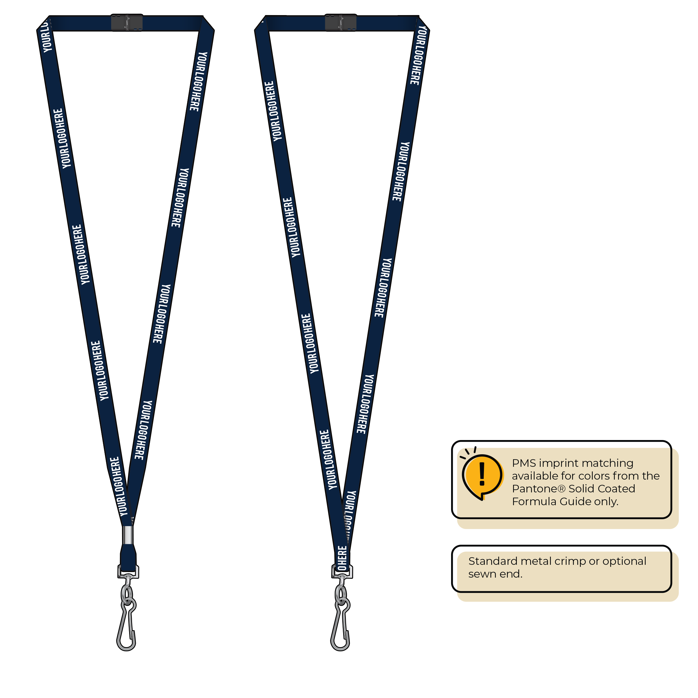 BHML3 | 3/8" Anti-Microbial Silkscreen Lanyards