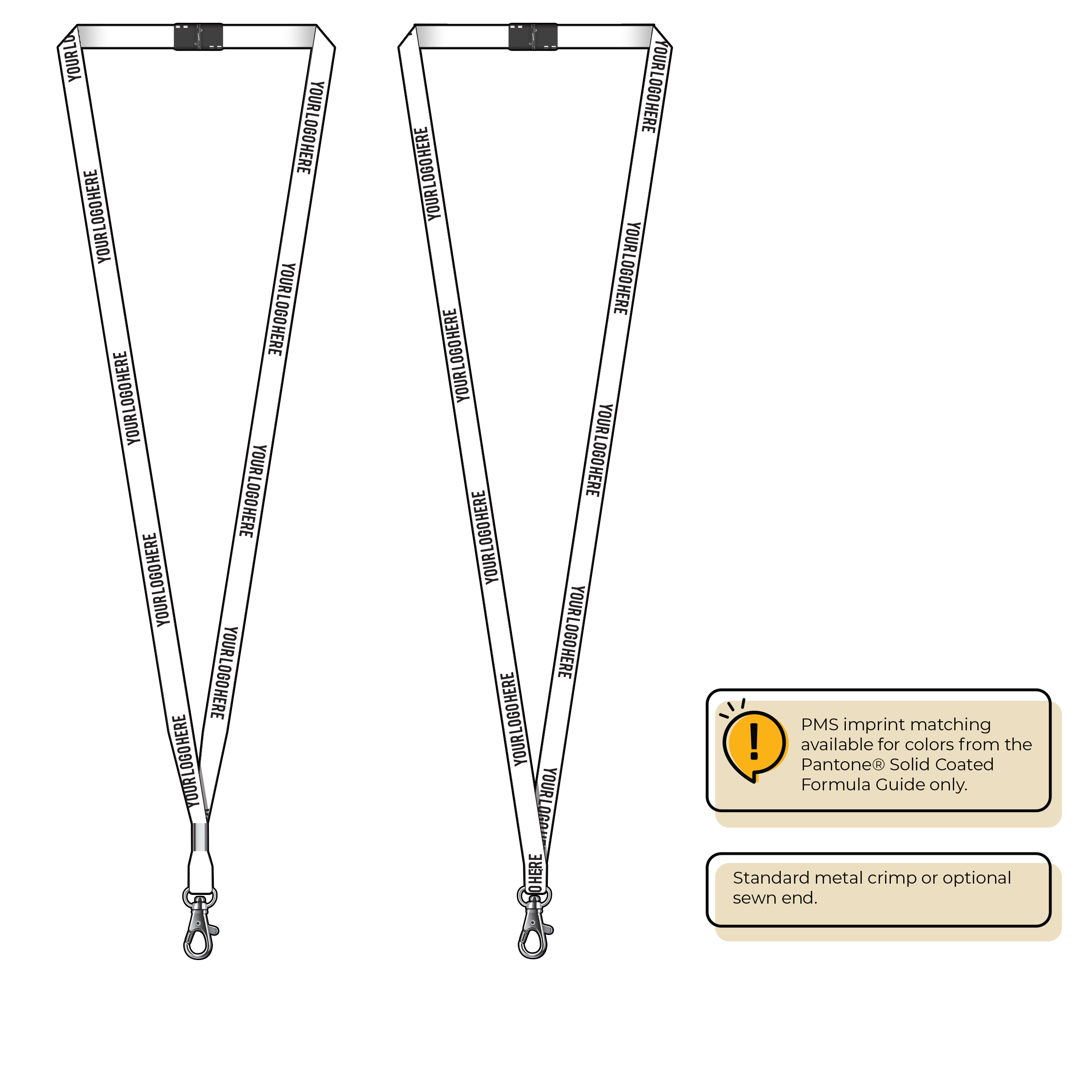 BHML3 | 3/8" Anti-Microbial Silkscreen Lanyards