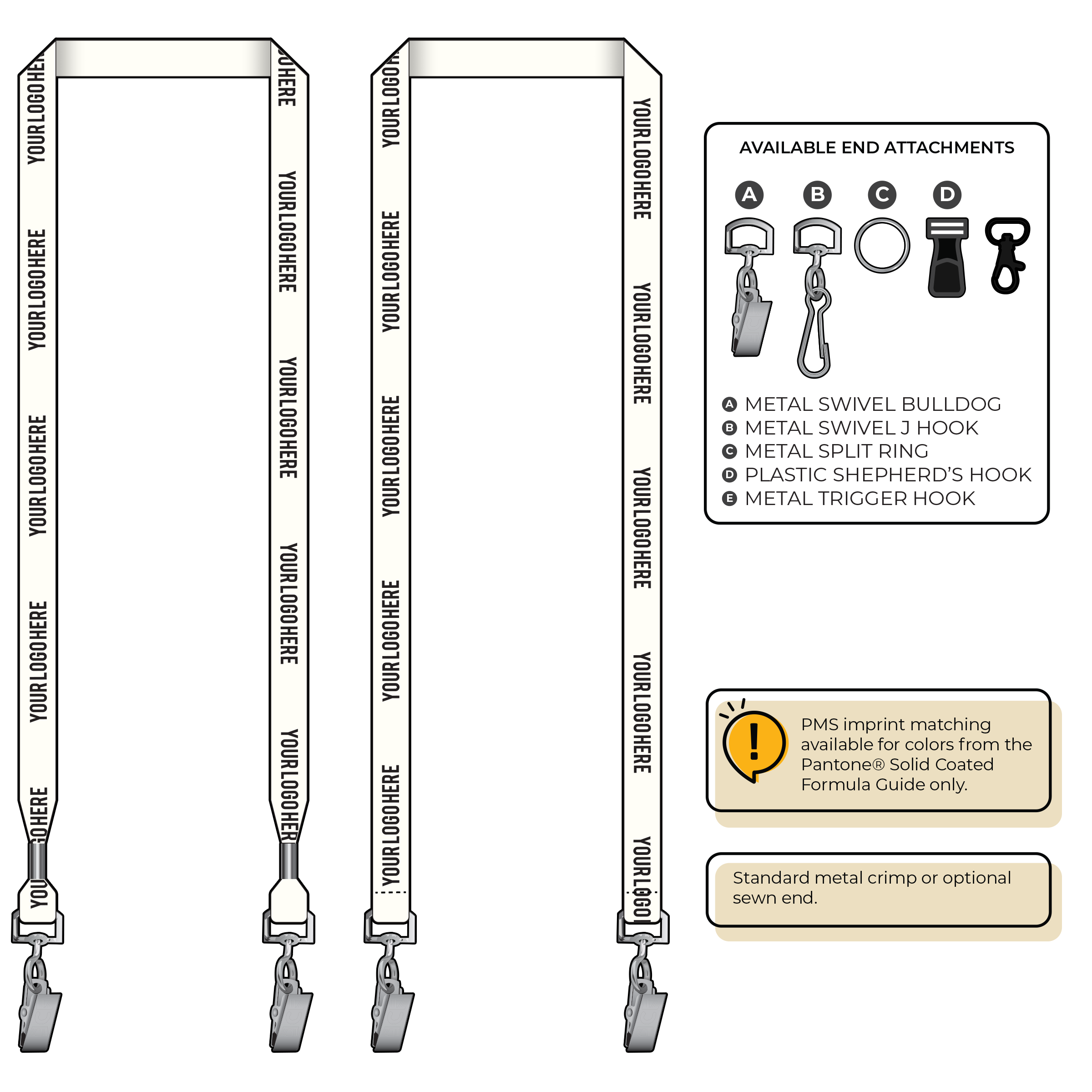 BH2065 | 5/8" P.E.T. Recycled Silkscreen Lanyards