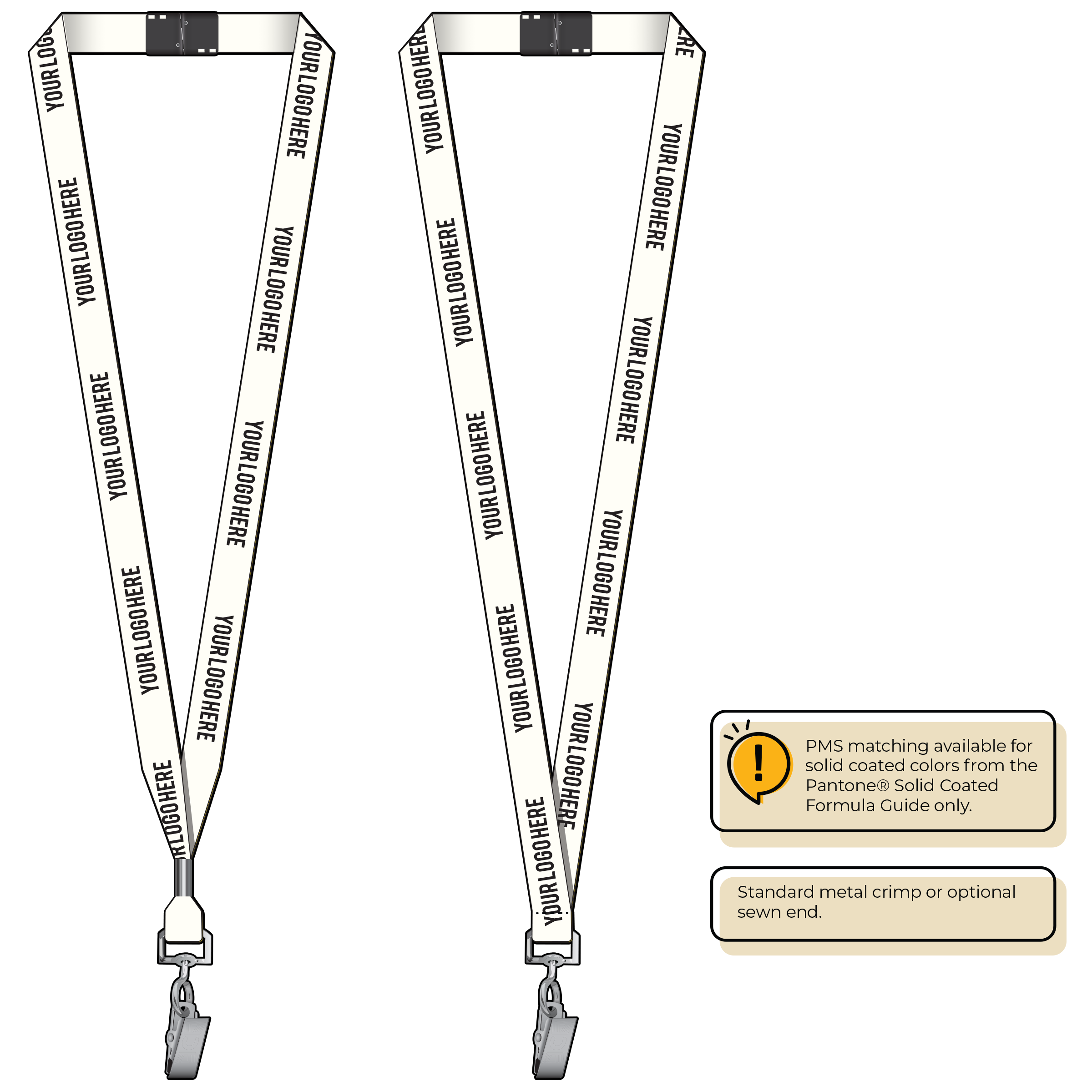 BH2065 | 5/8" P.E.T. Recycled Silkscreen Lanyards