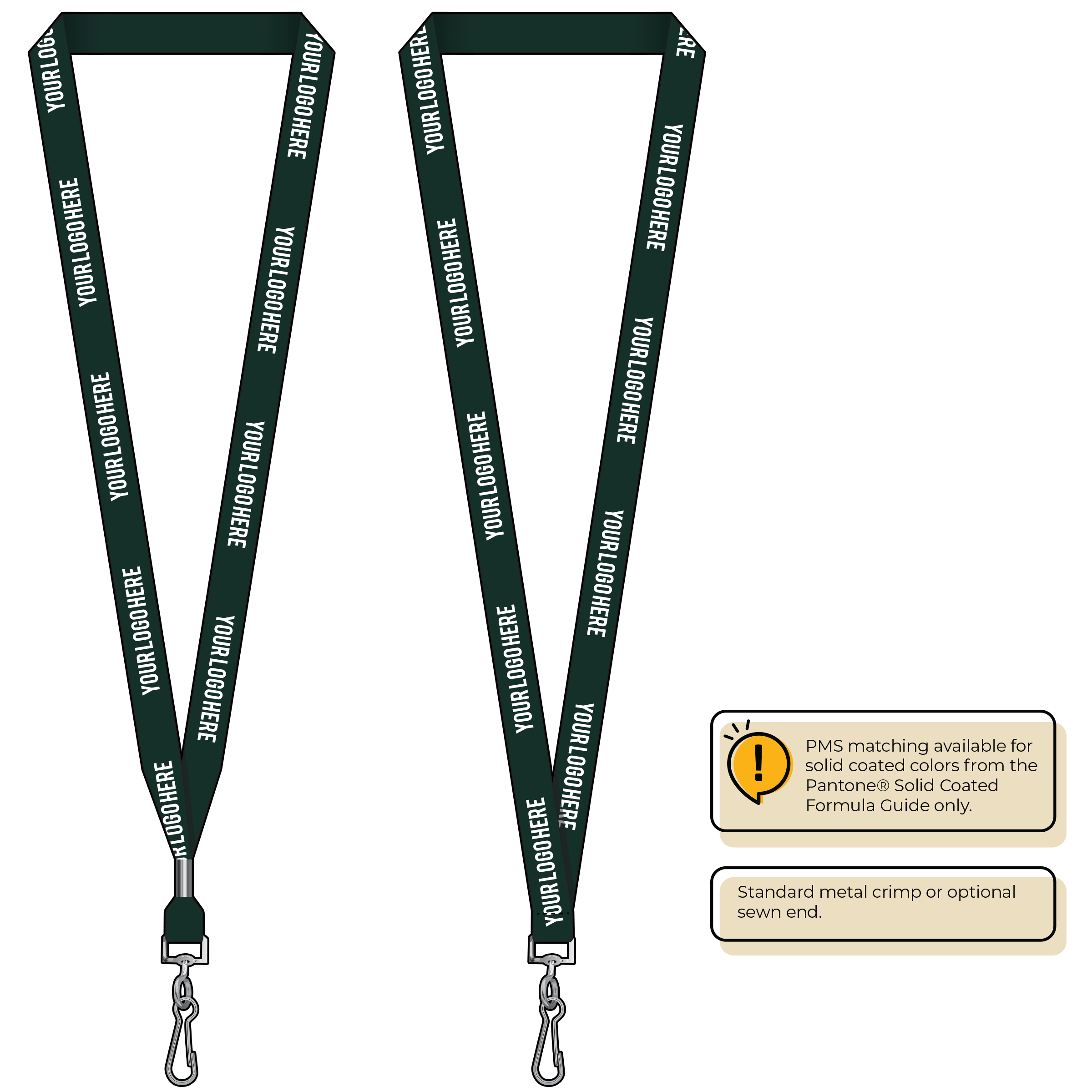 BH2065 | 5/8" P.E.T. Recycled Silkscreen Lanyards