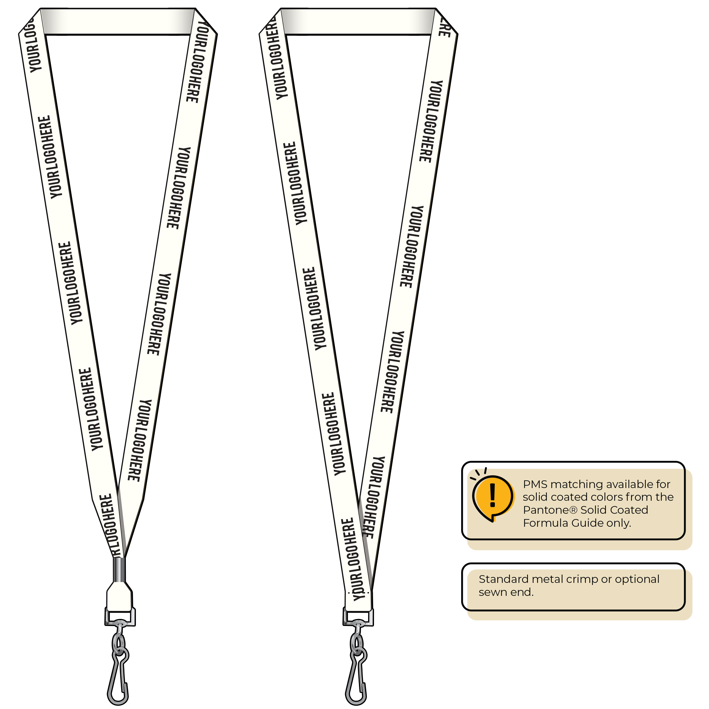 BH2065 | 5/8" P.E.T. Recycled Silkscreen Lanyards