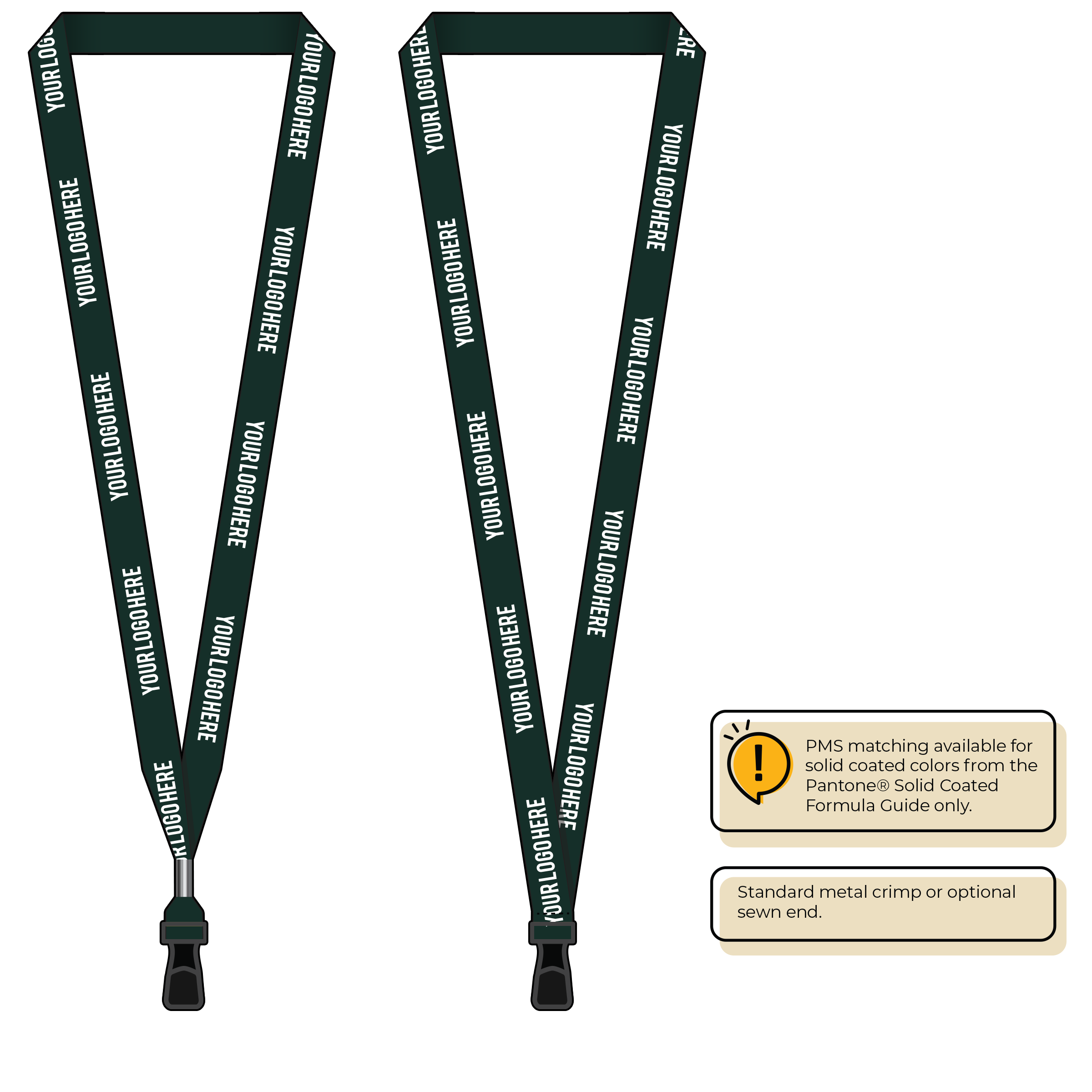 BH2065 | 5/8" P.E.T. Recycled Silkscreen Lanyards