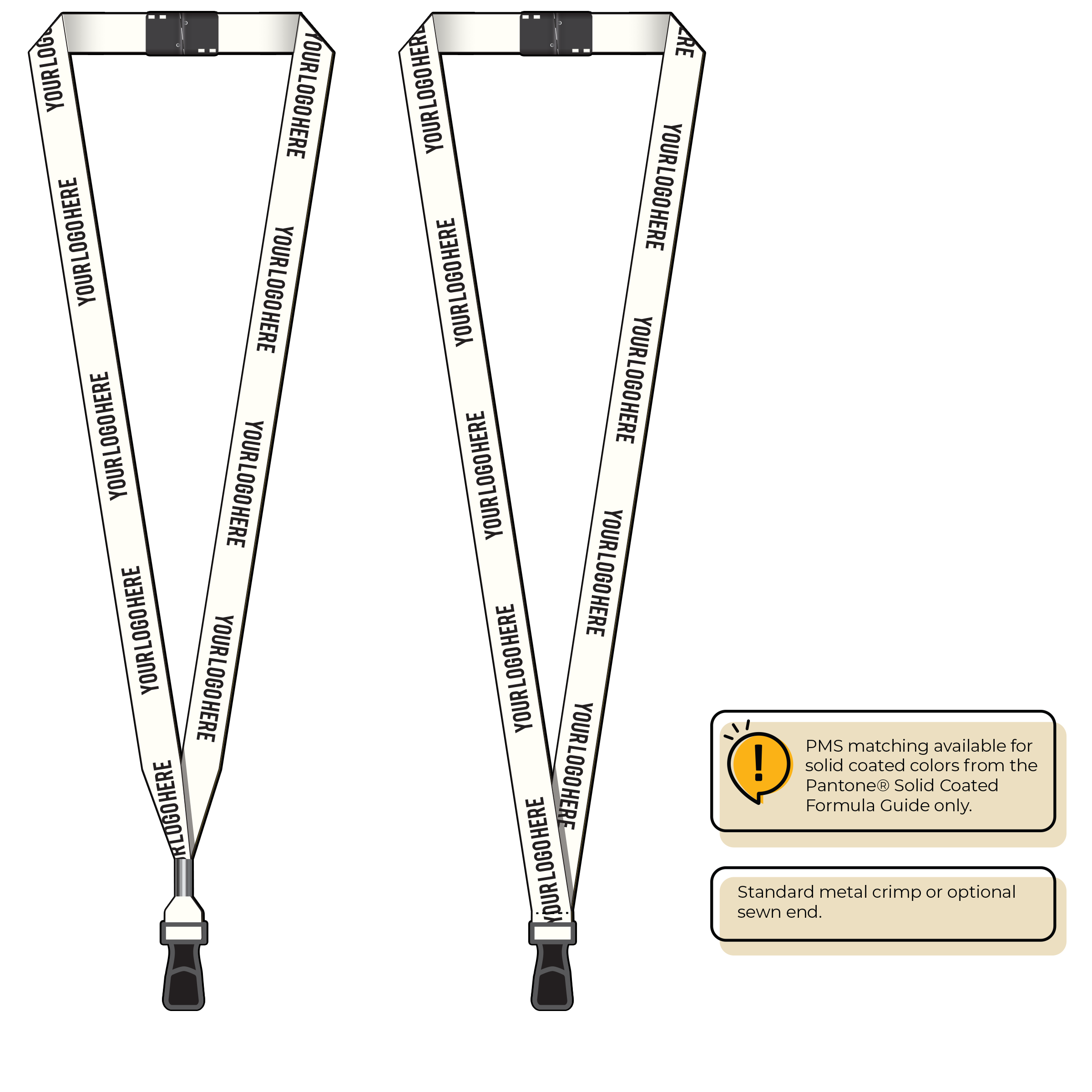 BH2065 | 5/8" P.E.T. Recycled Silkscreen Lanyards