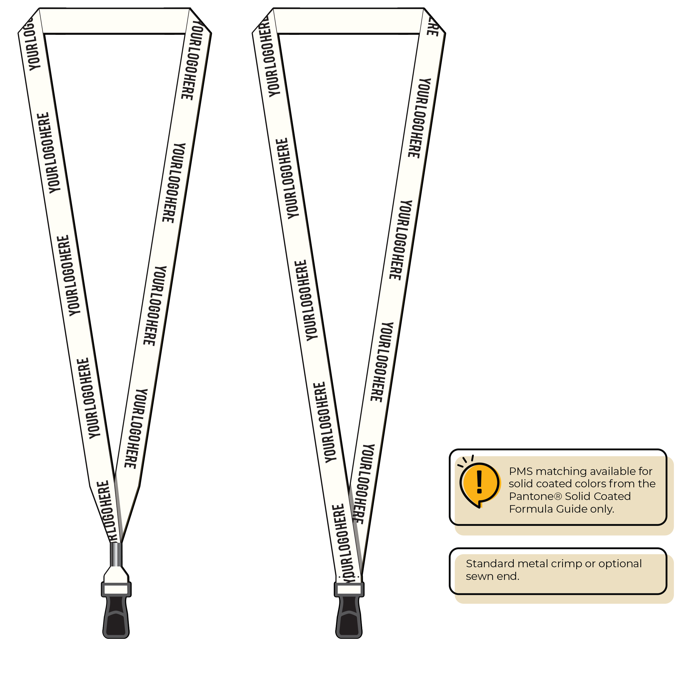 BH2065 | 5/8" P.E.T. Recycled Silkscreen Lanyards