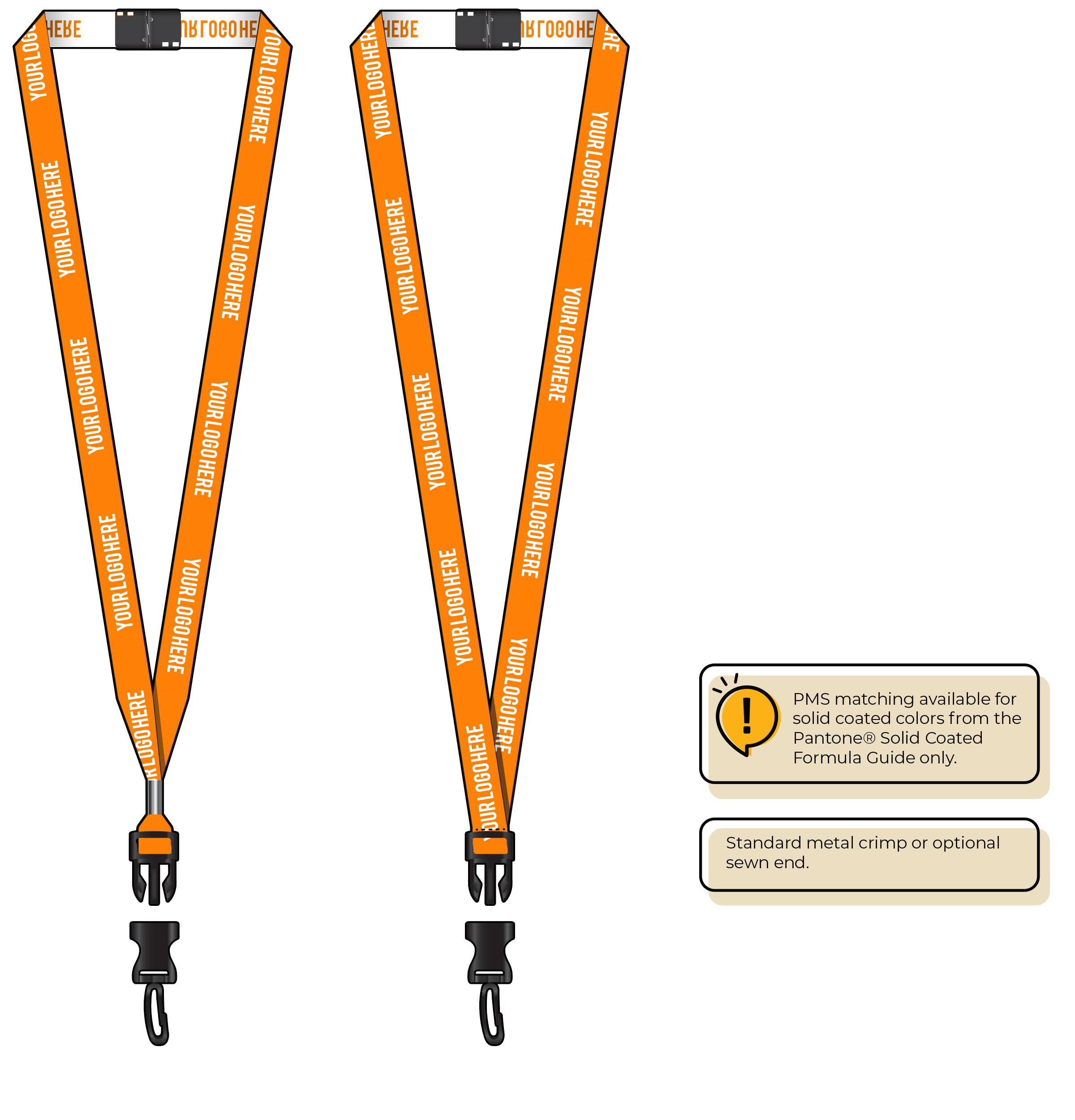 BH0022 | 5/8" Woven Lanyards :: DETACH BUCKLE