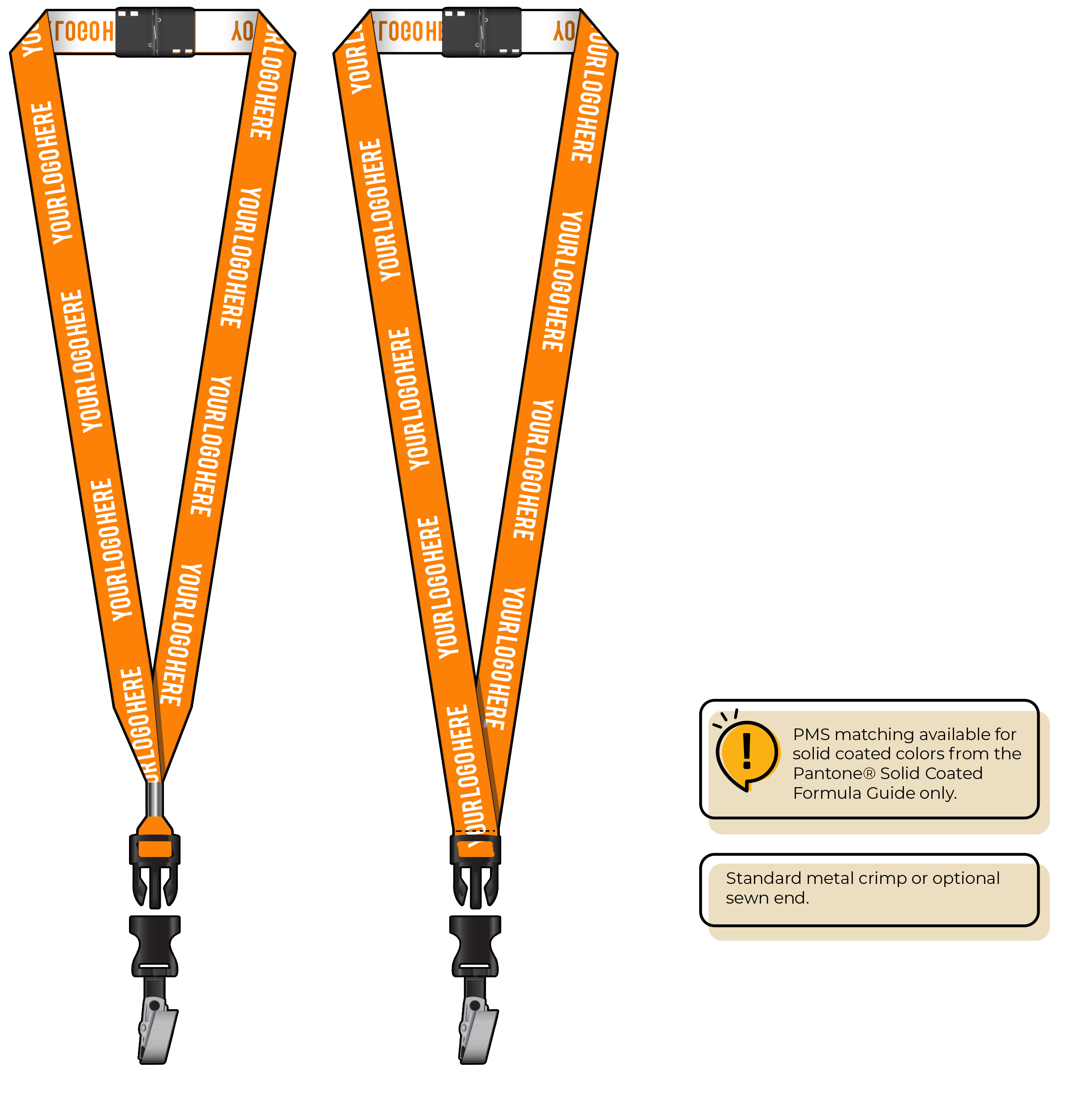 BH0023 | 3/4" Woven Lanyards :: DETACH BUCKLE