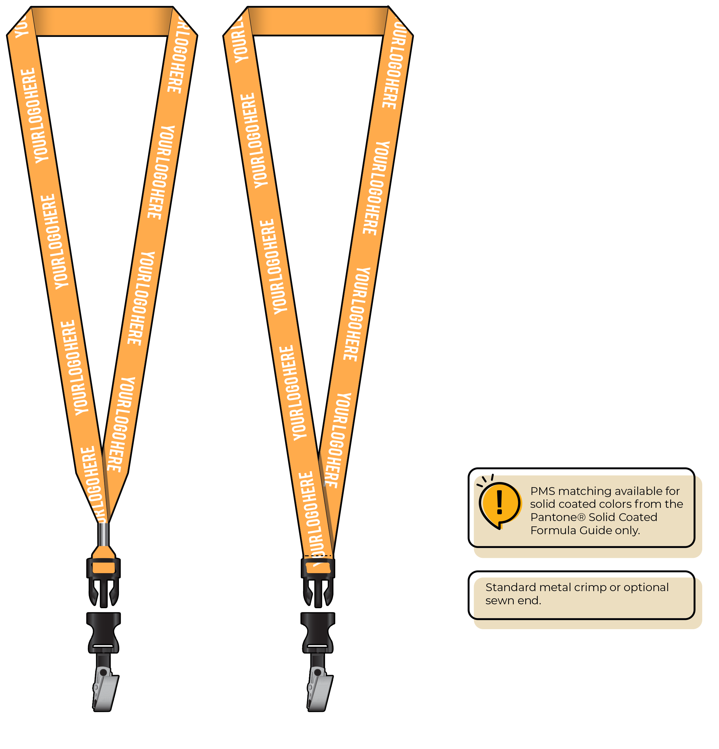 BHN013 | 3/4" Neon MicroWeave Silkscreen Lanyards :: DETACH BUCKLE