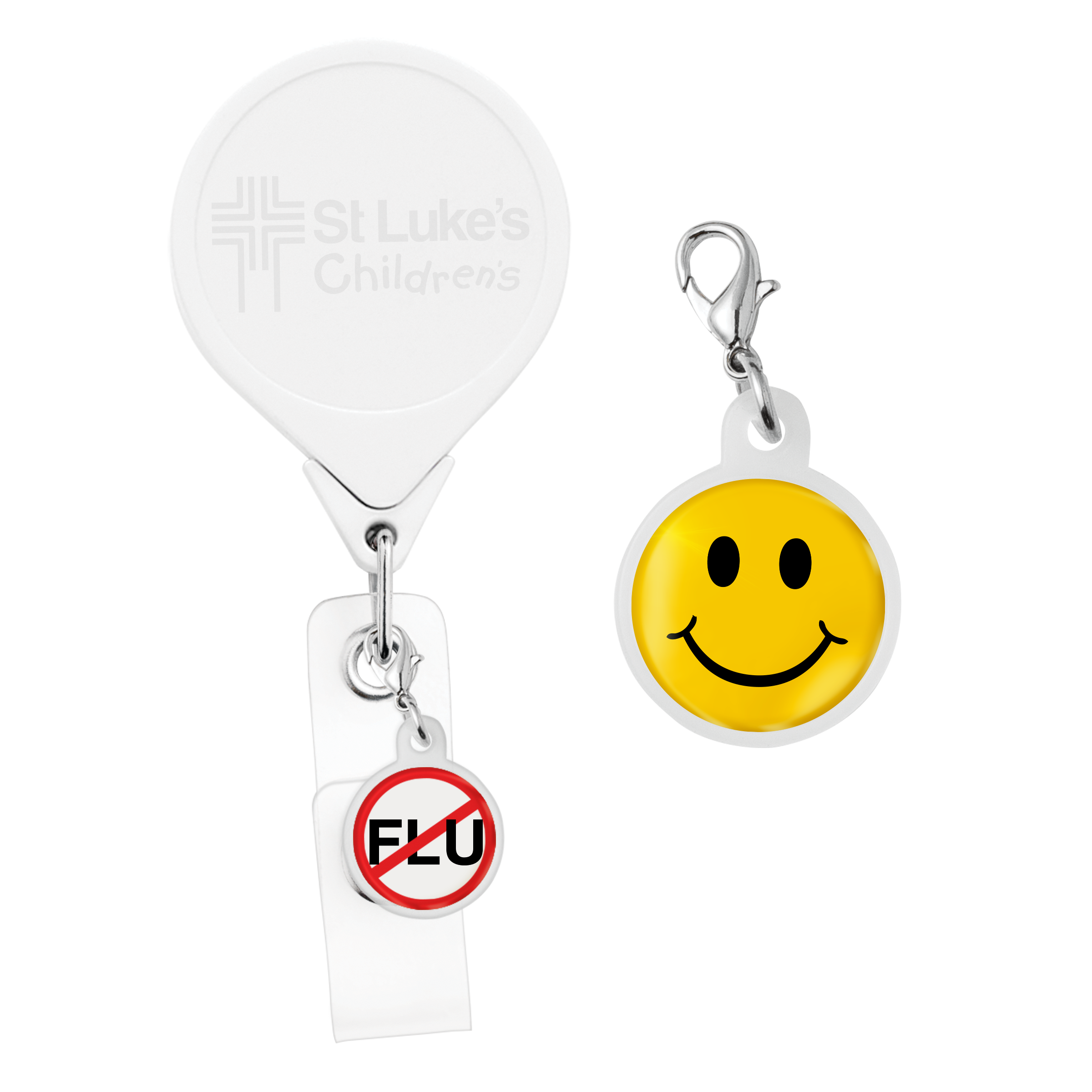 BC44 | Round Badge Reel Charm