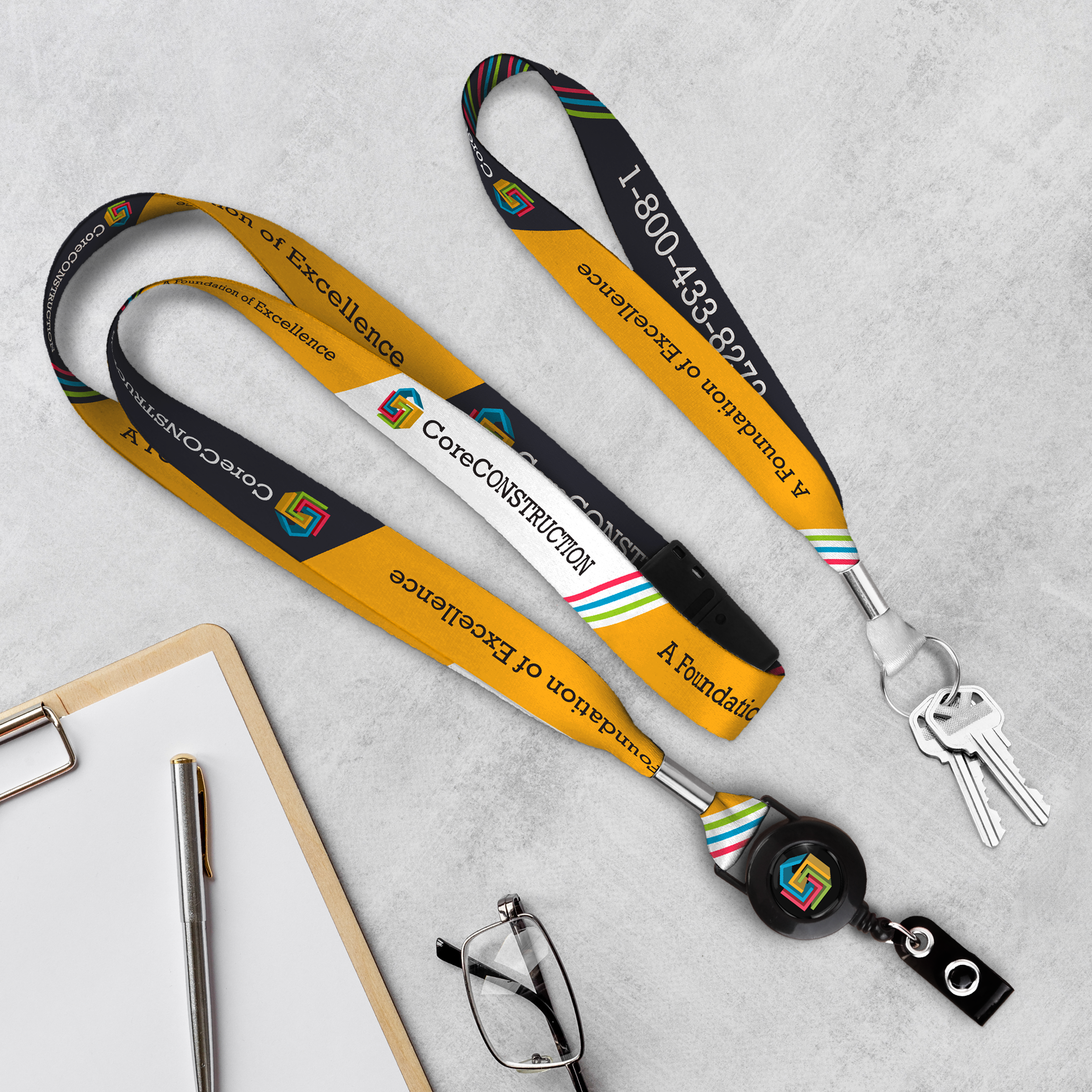 BH0003US | 3/4" Made in USA Dye Sublimation Lanyards
