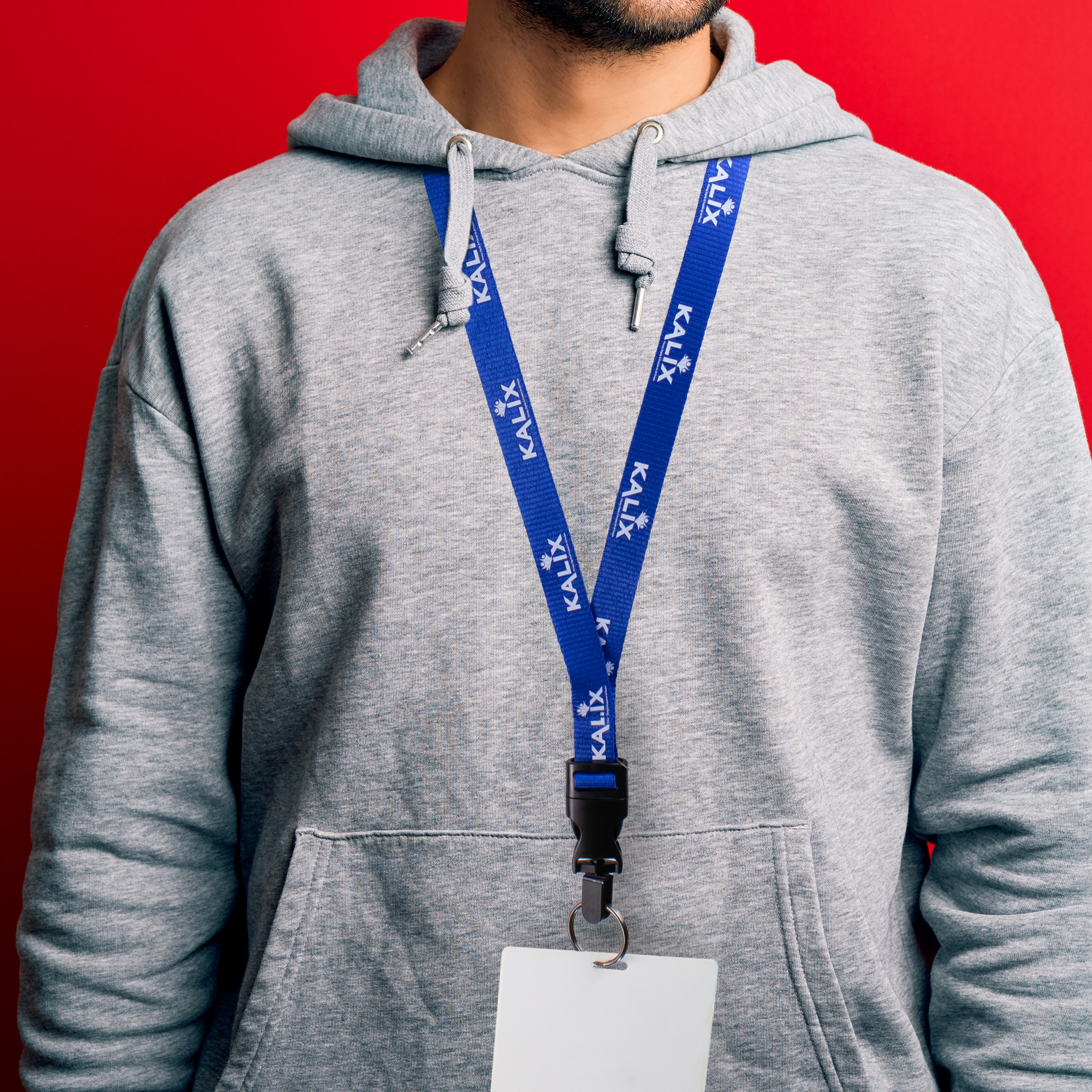 BH0012 | 5/8" MicroWeave Silkscreen Lanyards :: DETACH BUCKLE