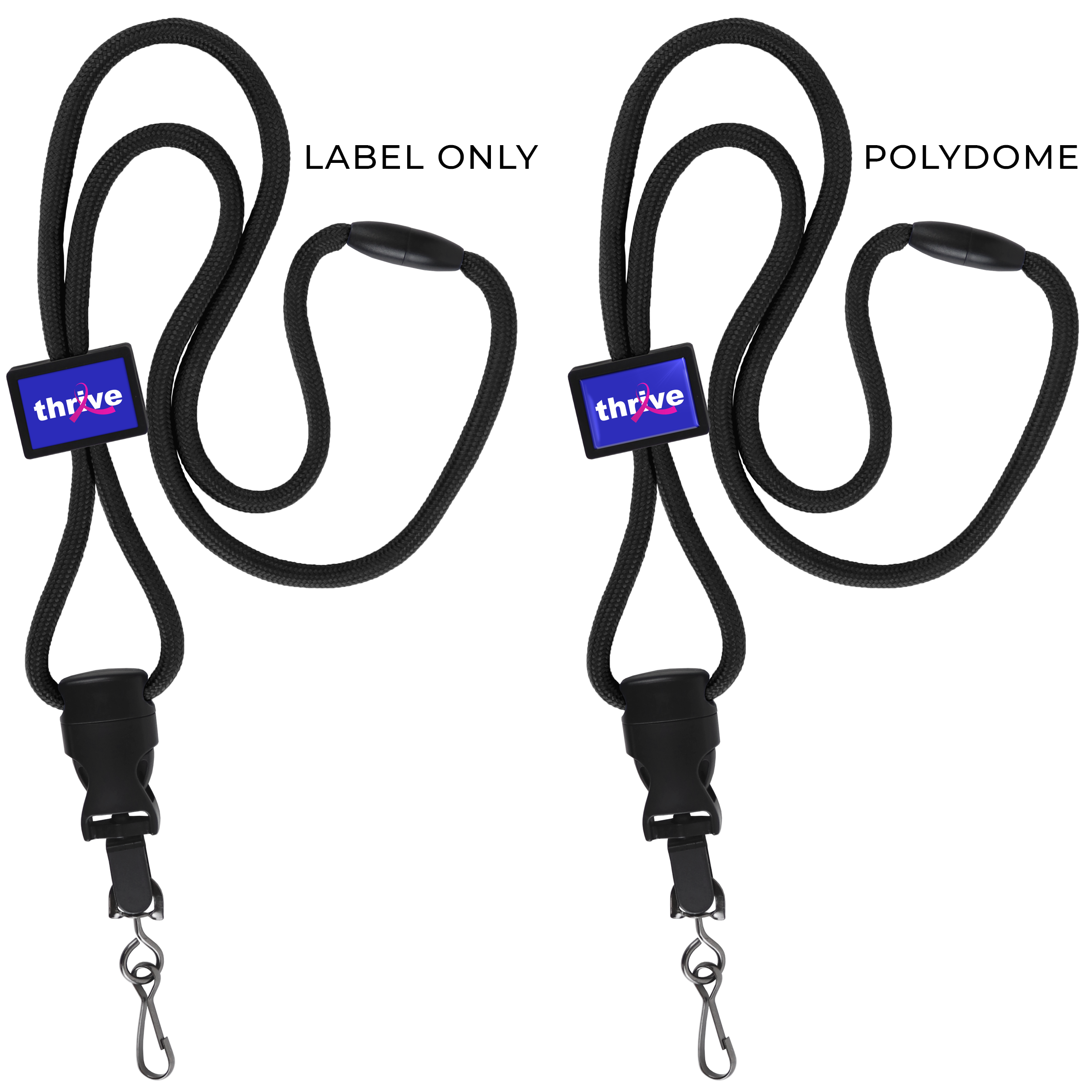 BH018 | Braided Lanyard with Rectangle Slider