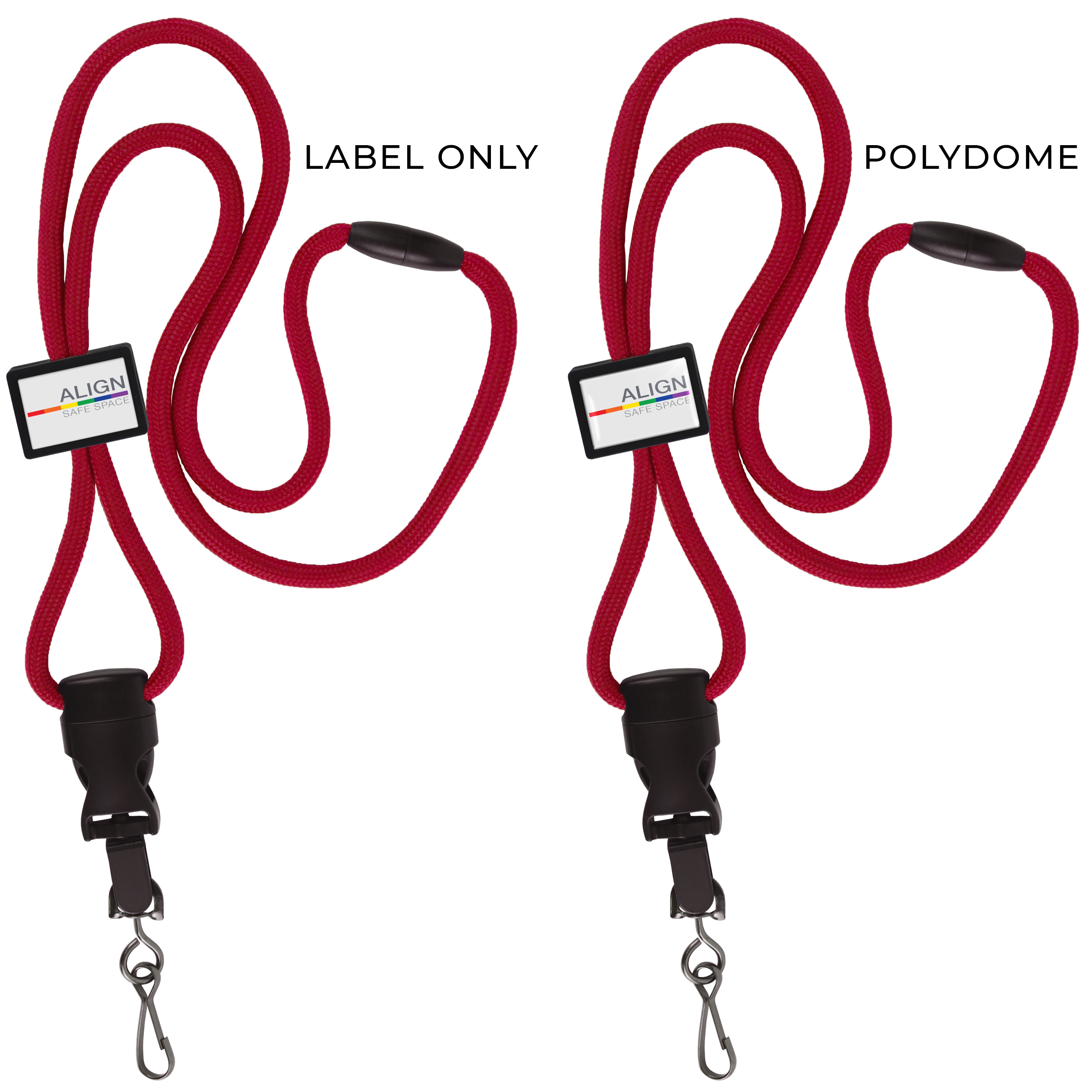 BH018 | Braided Lanyard with Rectangle Slider
