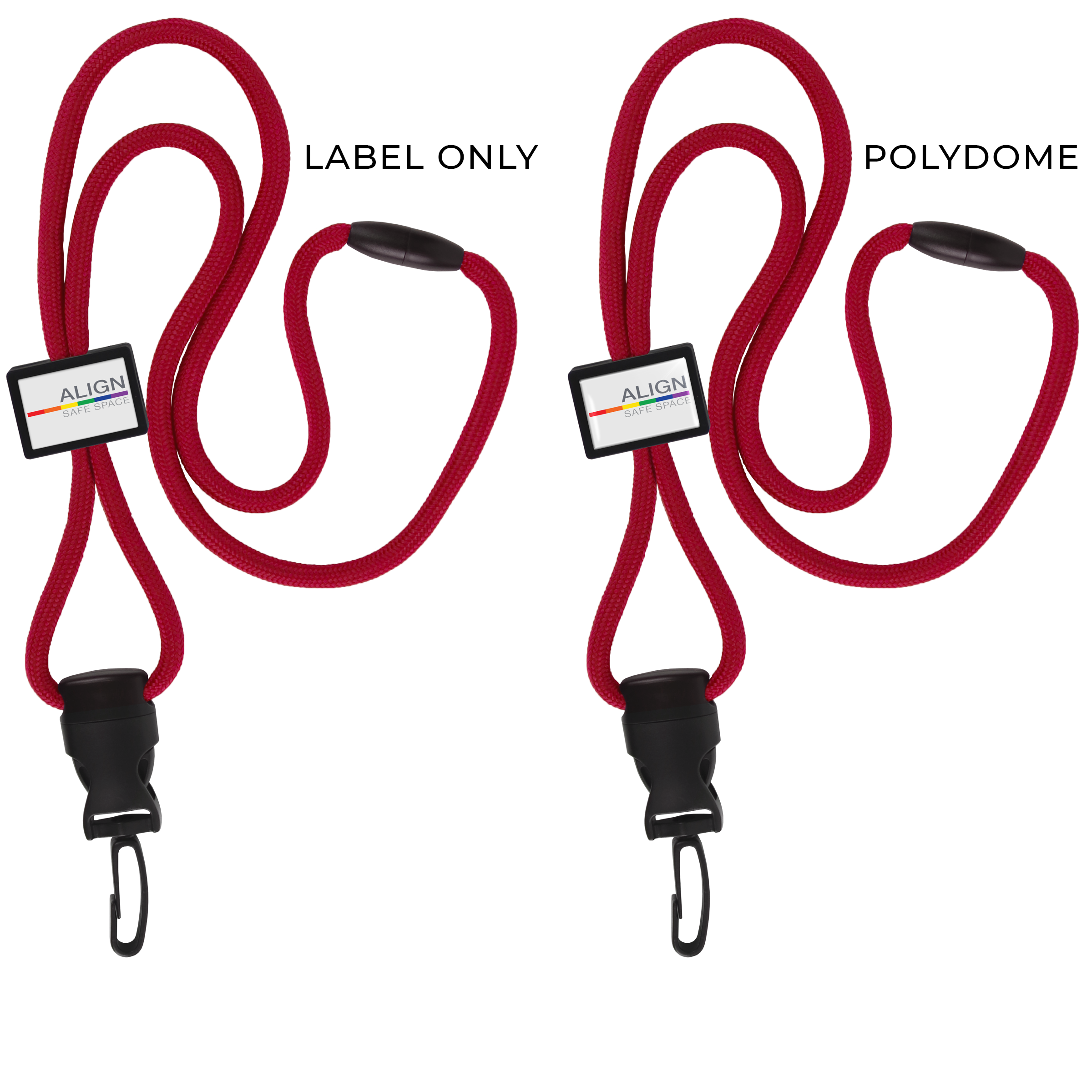 BH018 | Braided Lanyard with Rectangle Slider