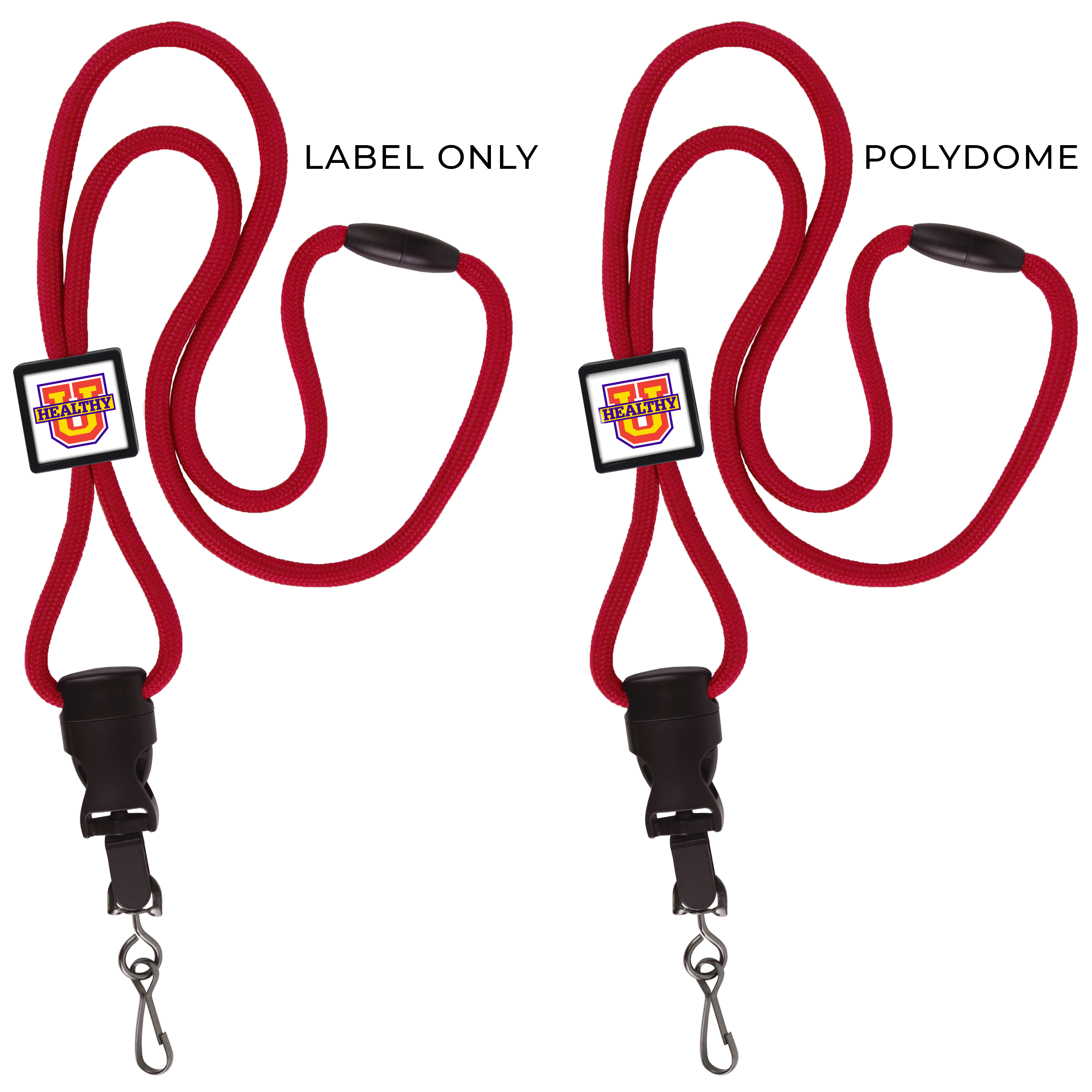 BH055 | Braided Lanyard with Square Slider