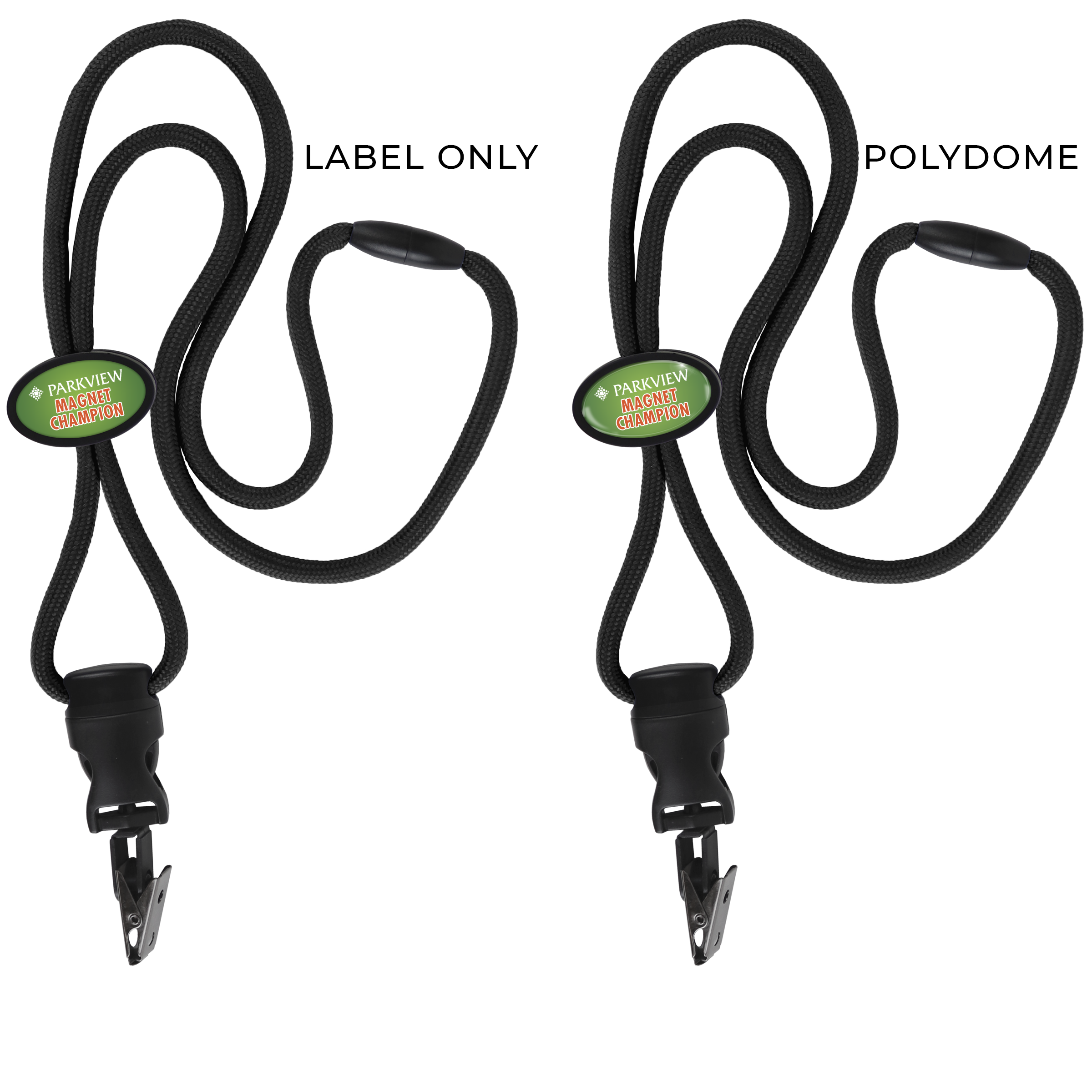BH066 | Braided Lanyard with Oval Slider