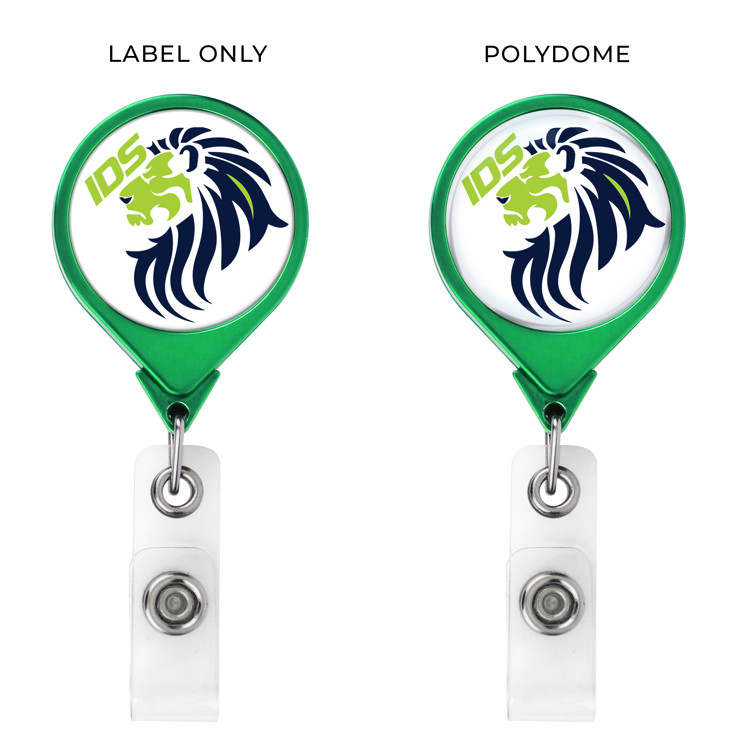 BH44 | JUMBO Round Badge Reel :: COLOR CHROME