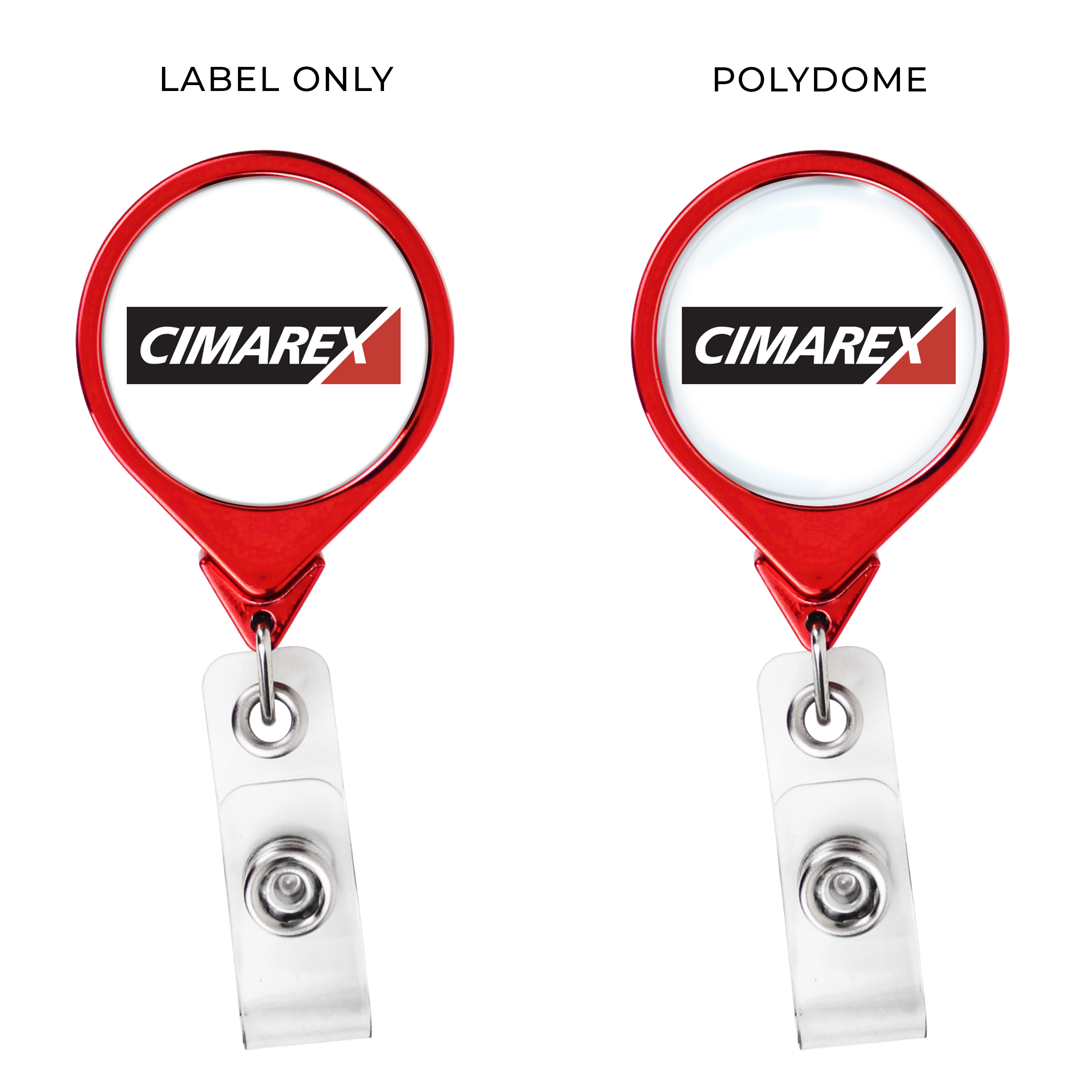 BH44 | JUMBO Round Badge Reel :: COLOR CHROME