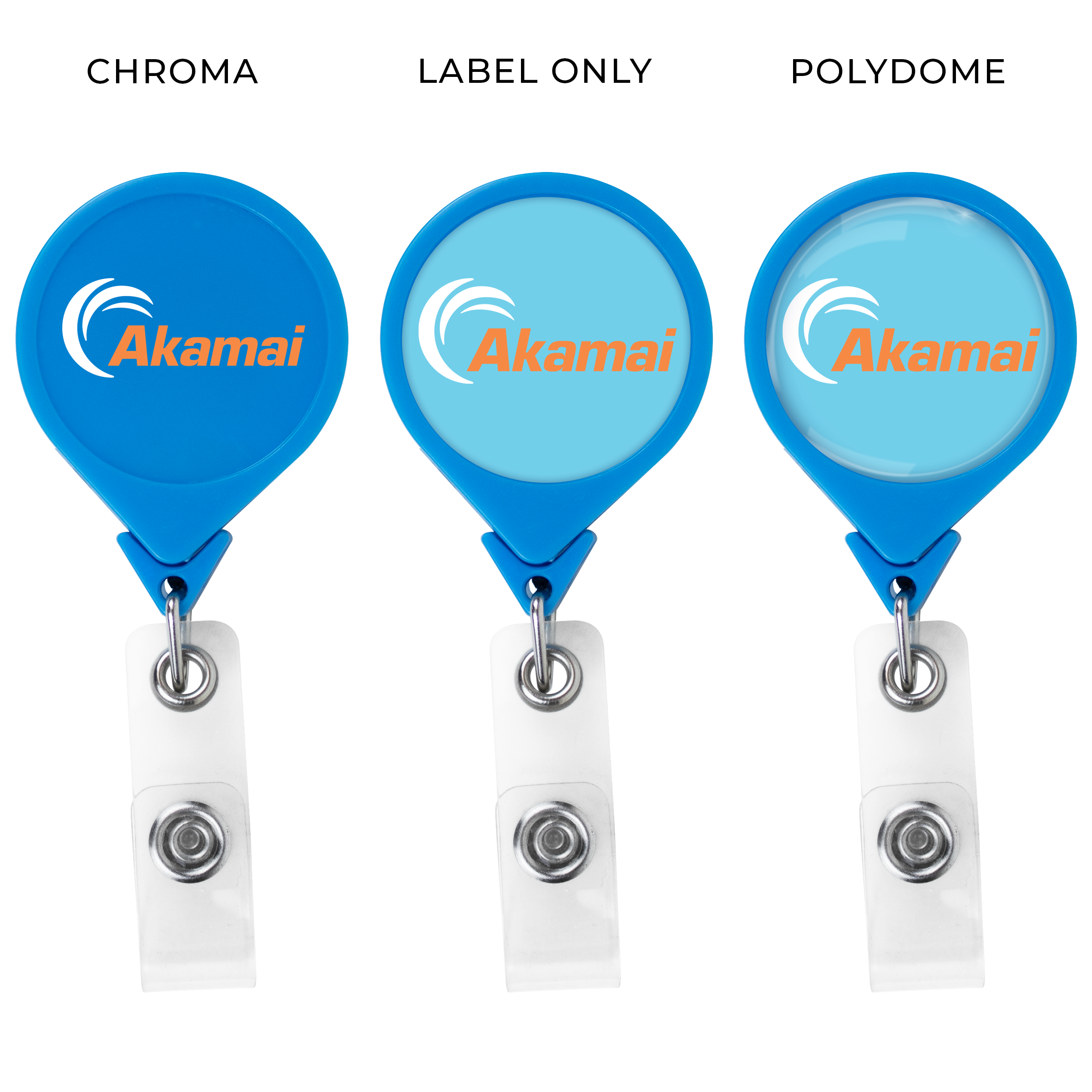 BH44N | JUMBO Round Badge Reel :: NEON