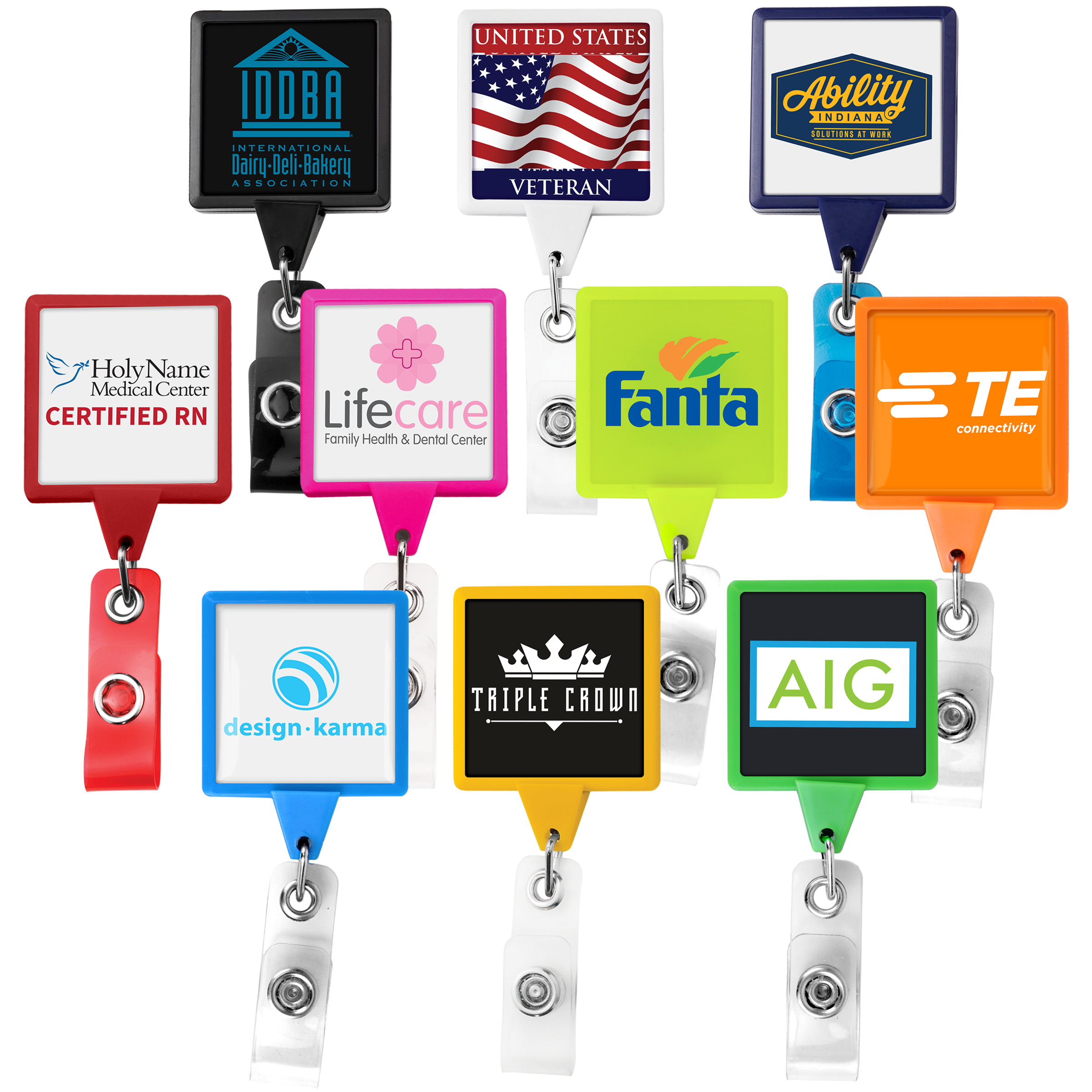 BH55 | JUMBO Square Badge Reel