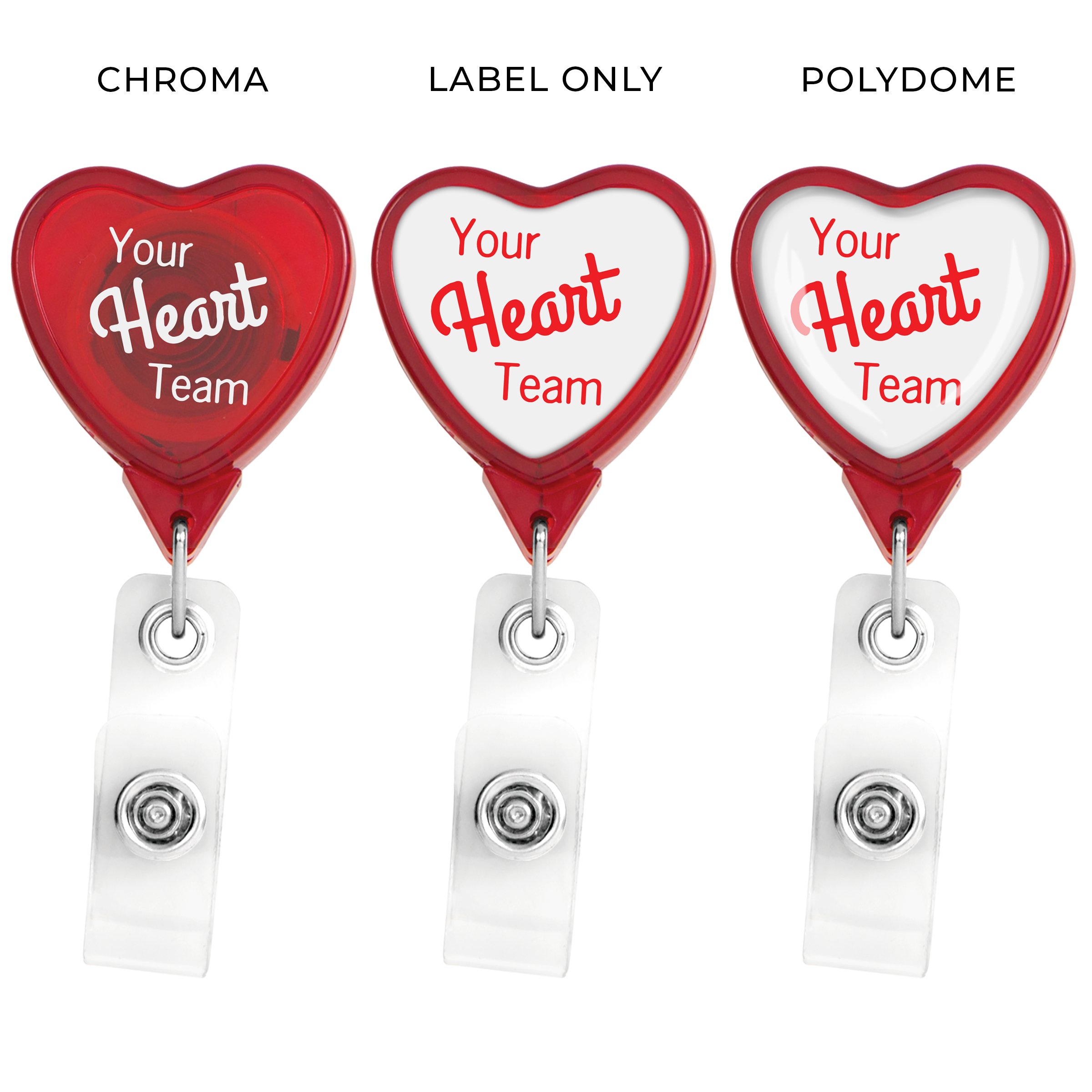 BadgeBeast Portachiavi Rotondo Cromato 'I Love My Caravan' - Doppia Faccia 25mm