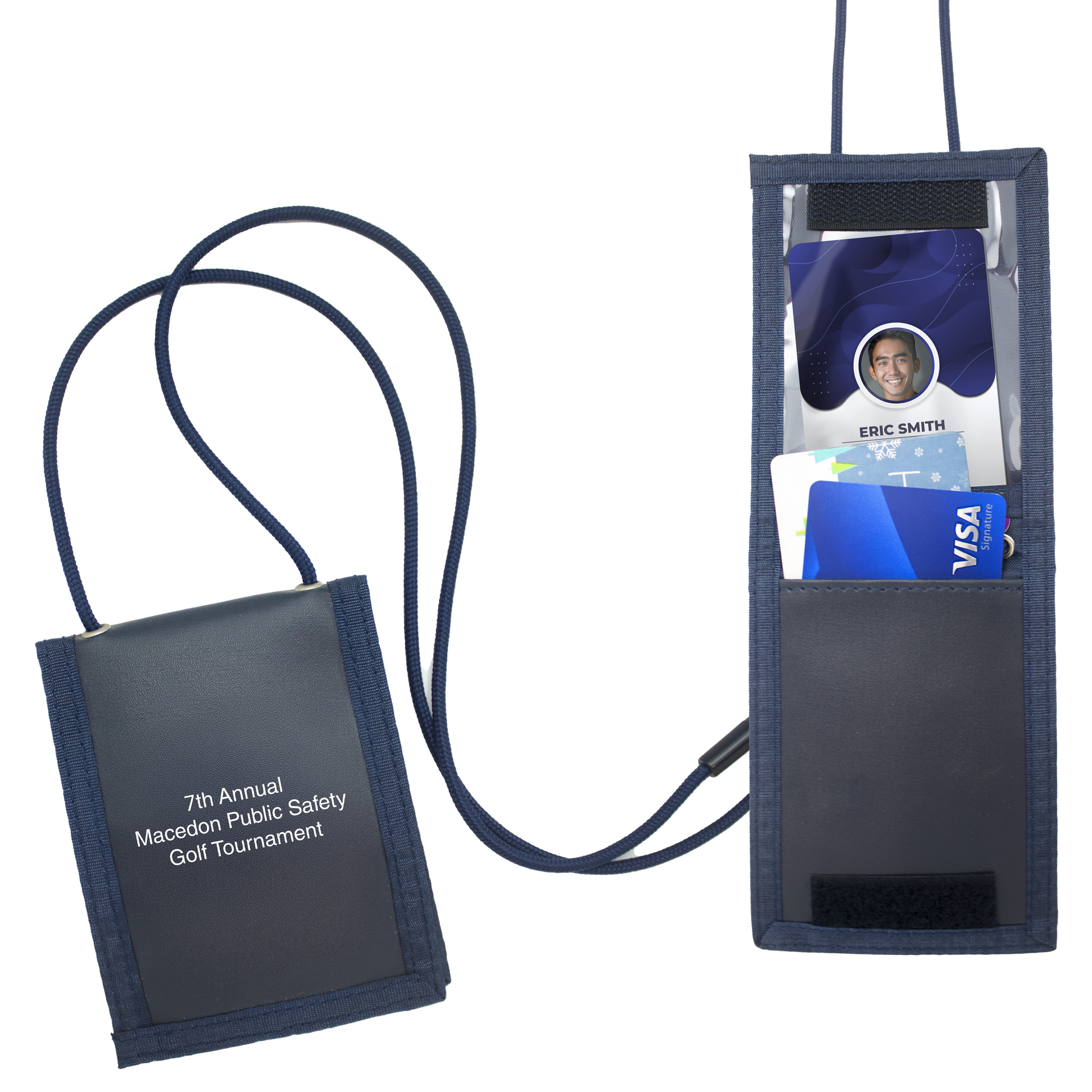 DEVARA | BH607 | Corded Flip Credential Wallet