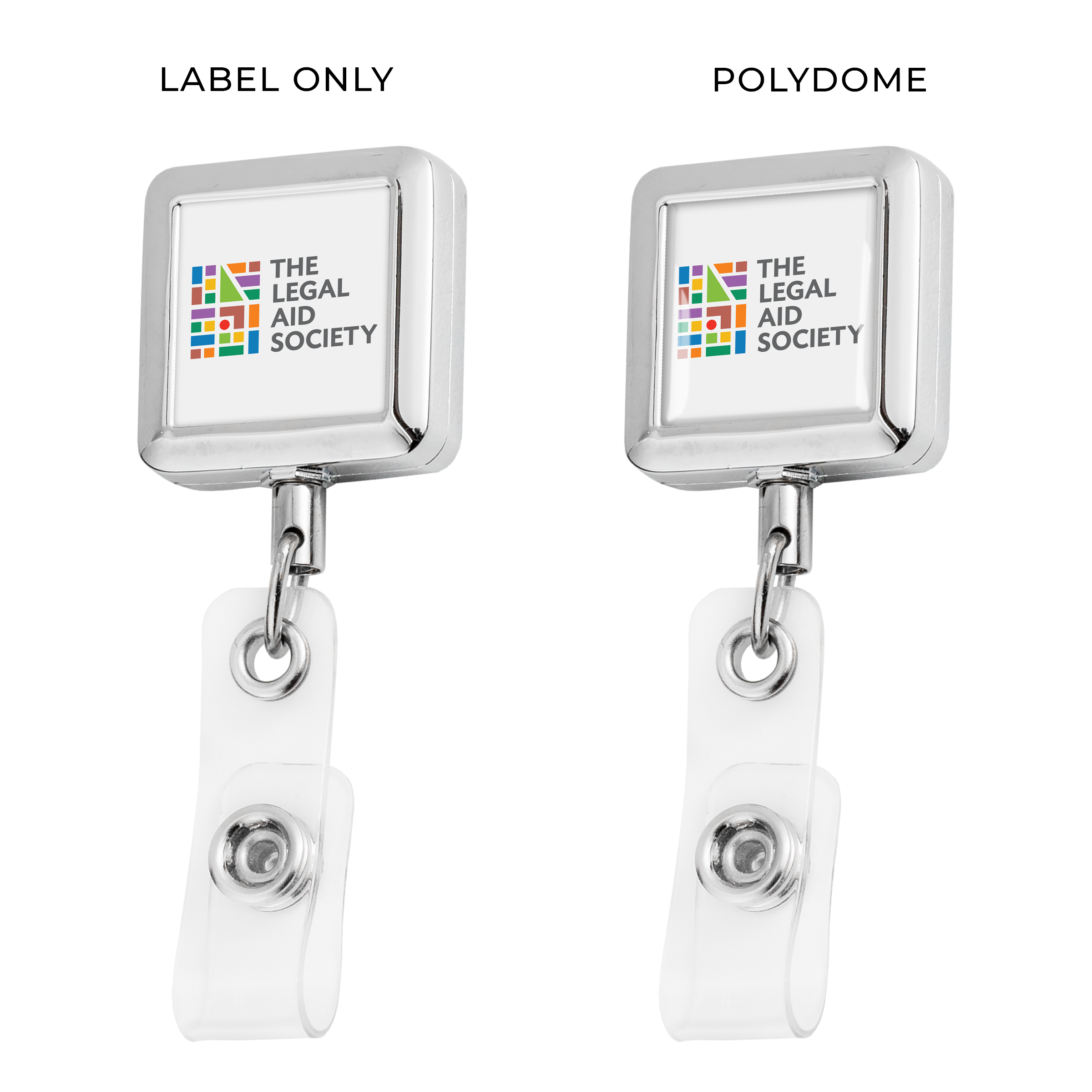 BH63 | Square Metal Badge Reel