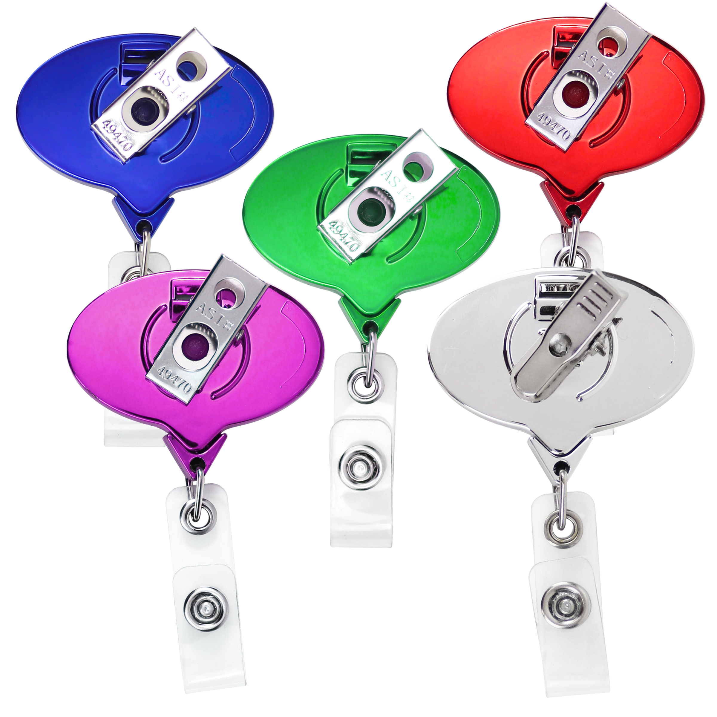 BH66 | JUMBO Oval Badge Reel :: METALLIC