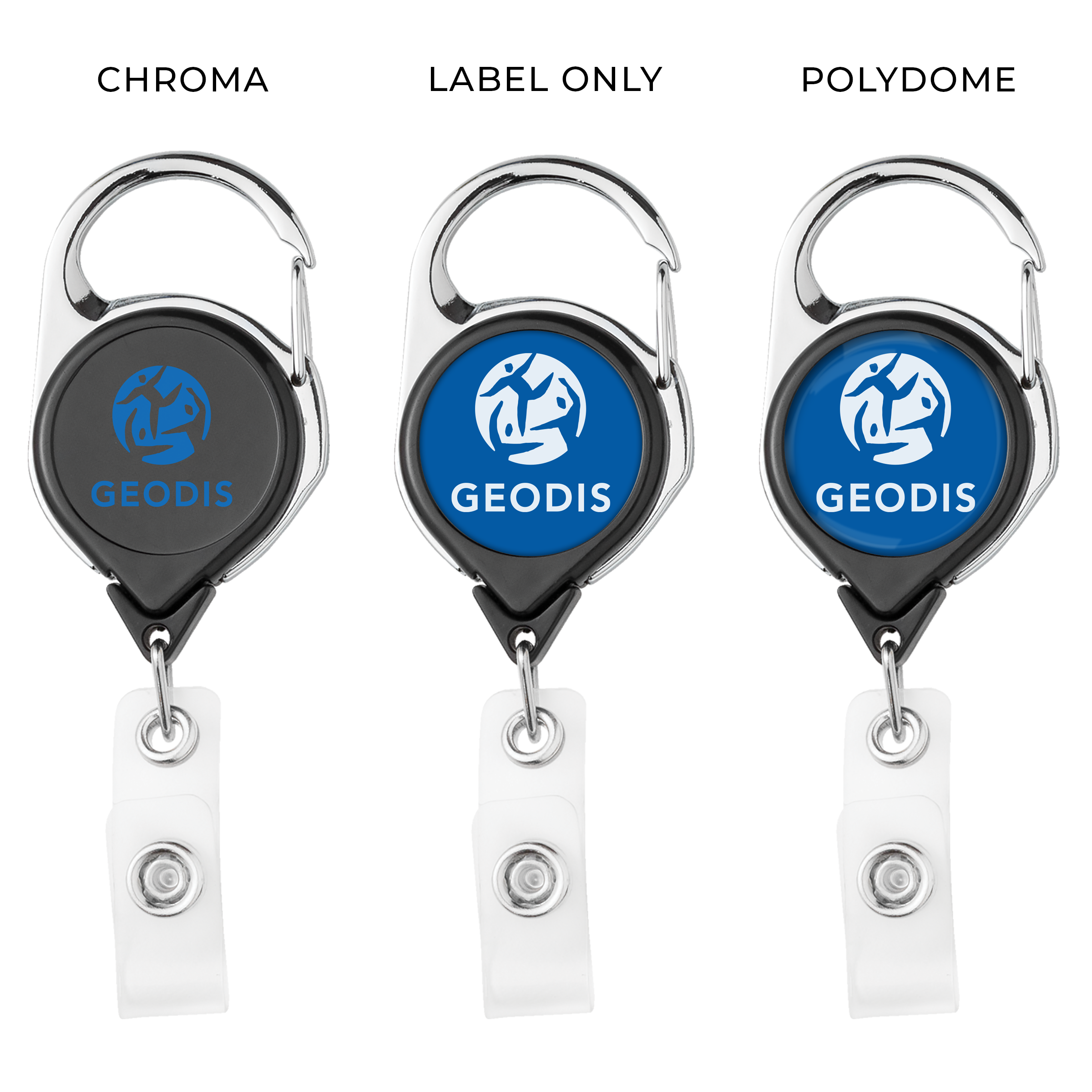 BH68 | Belt Clip Carabiner Badge Reel
