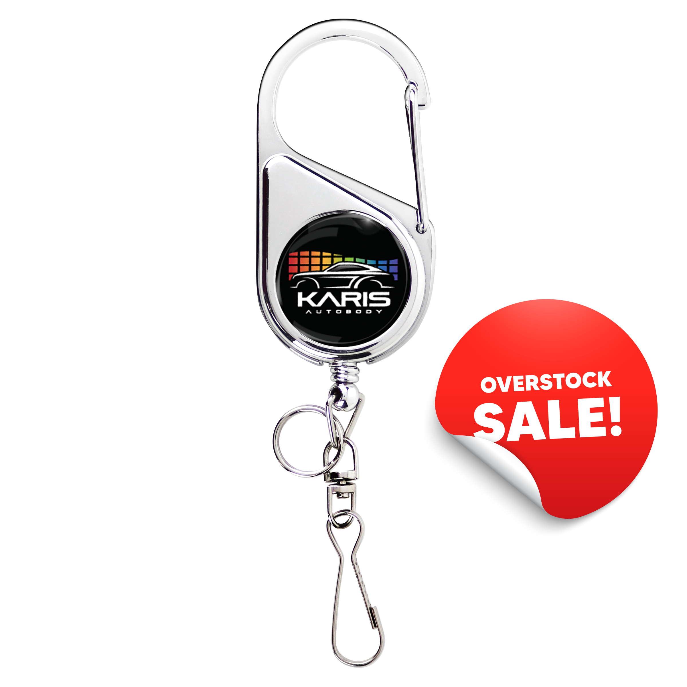 OVERSTOCK:: BH69CH | Heavy-Duty Carabiner Badge Reel