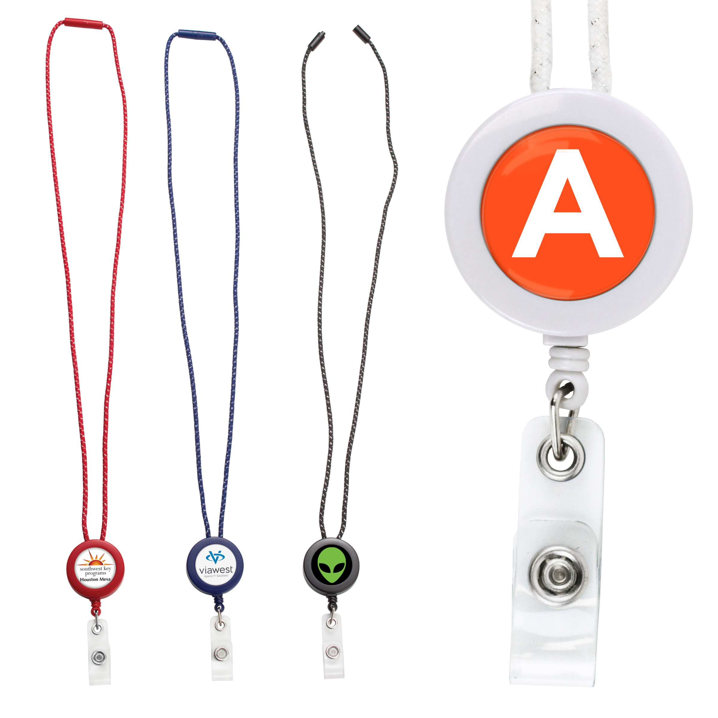 BH799 | Roped Lanyard Badge Reel