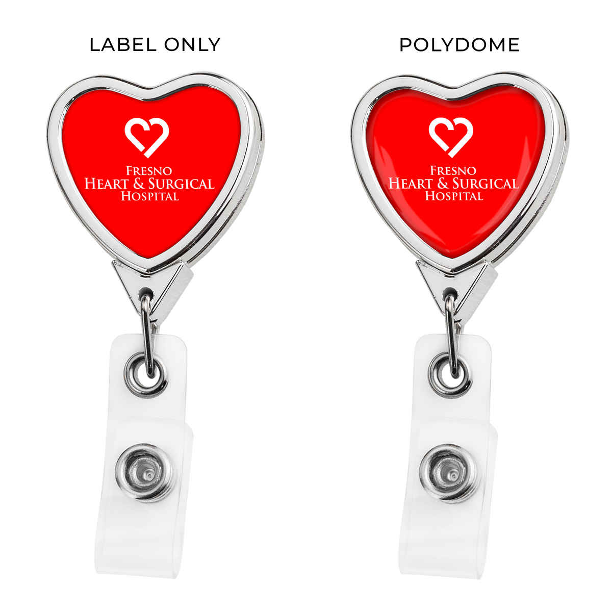 DEVARA | BH805 | Chrome Heart Retractable Badge Reel