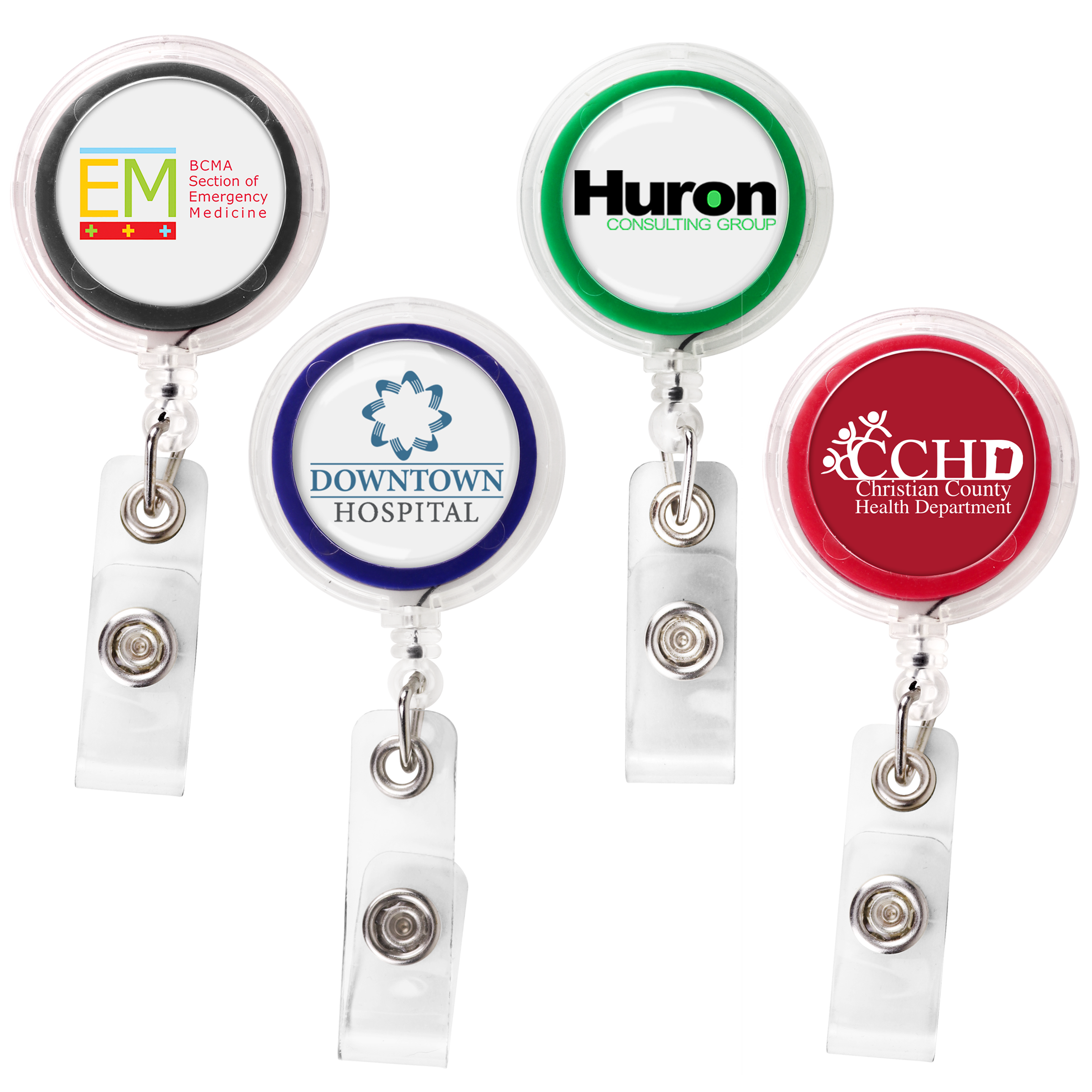 BH822 | See-Thru JUMBO Badge Reel