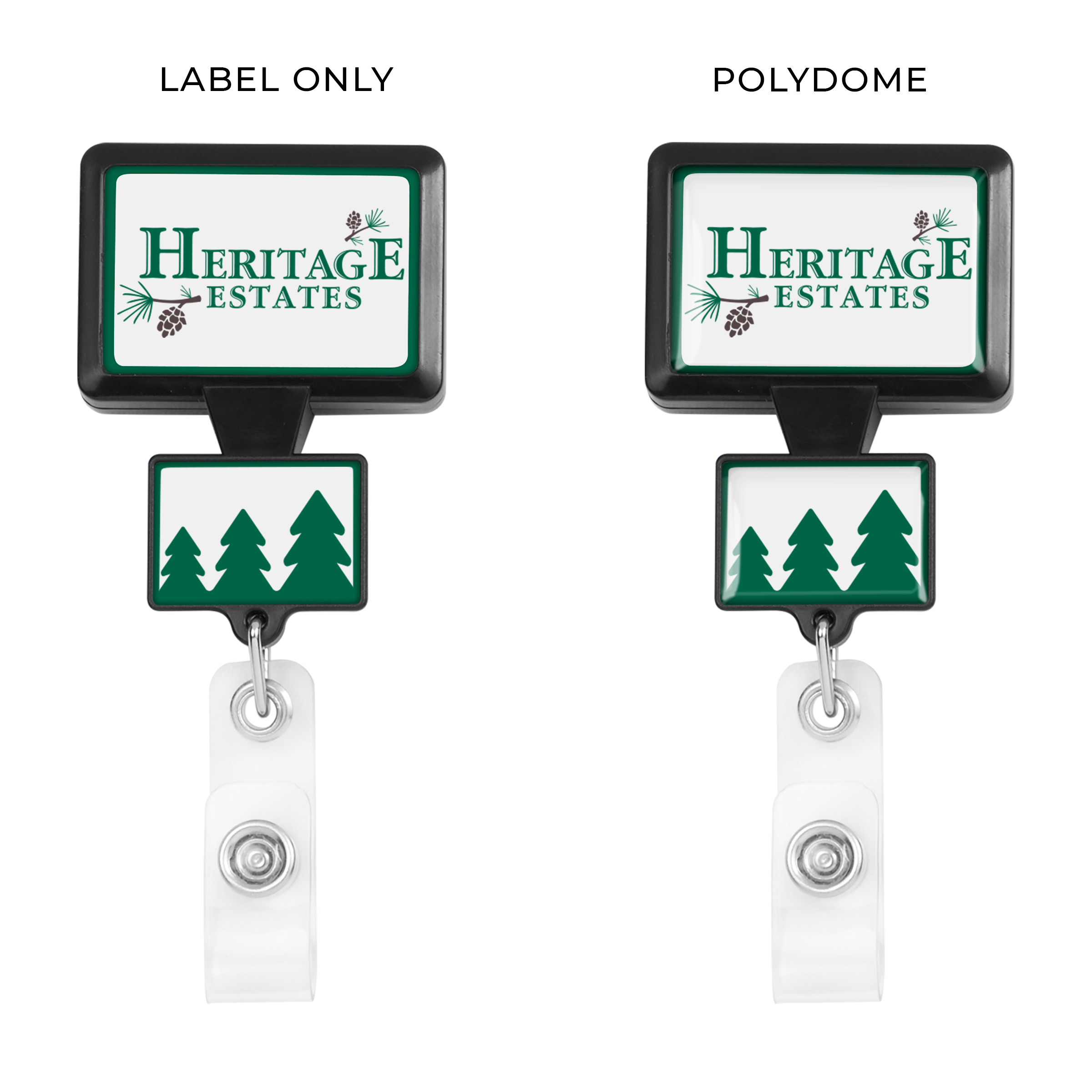 BHD18 | Double Up Rectangle Badge Reel