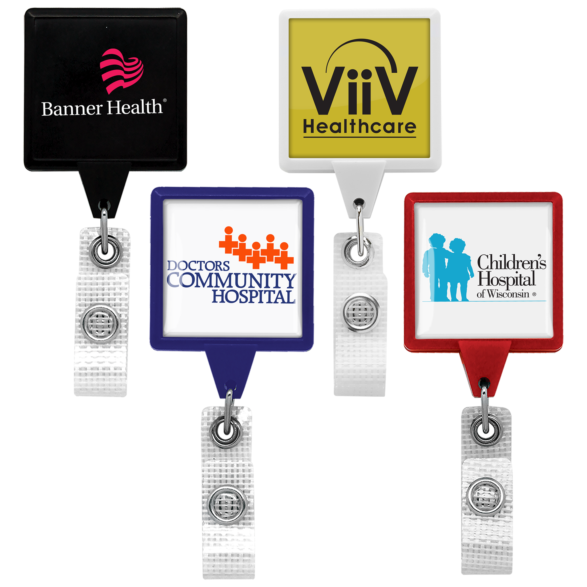 BHM55 | JUMBO Anti-Microbial Square Badge Reel