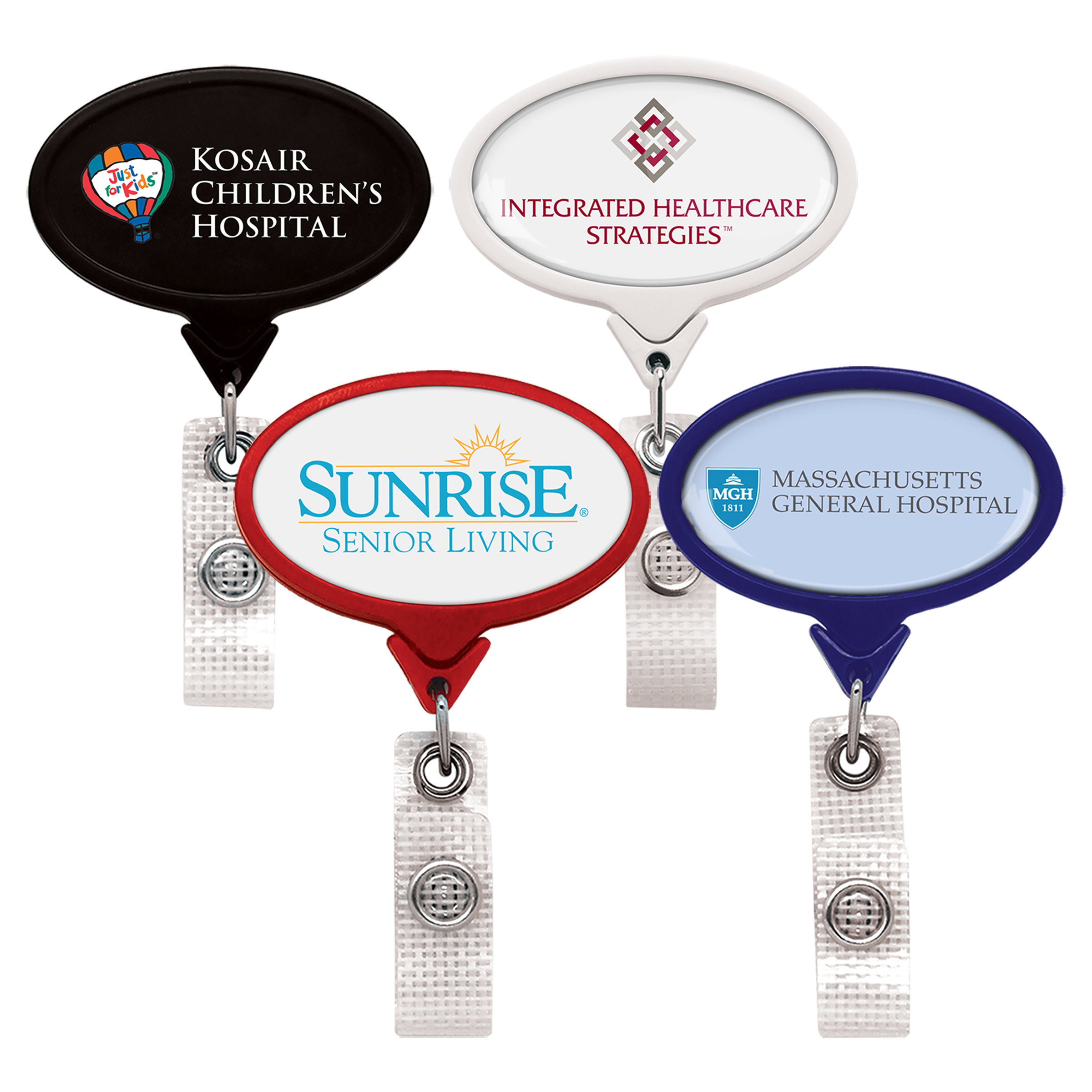 BHM66 | JUMBO Anti-Microbial Oval Badge Reel