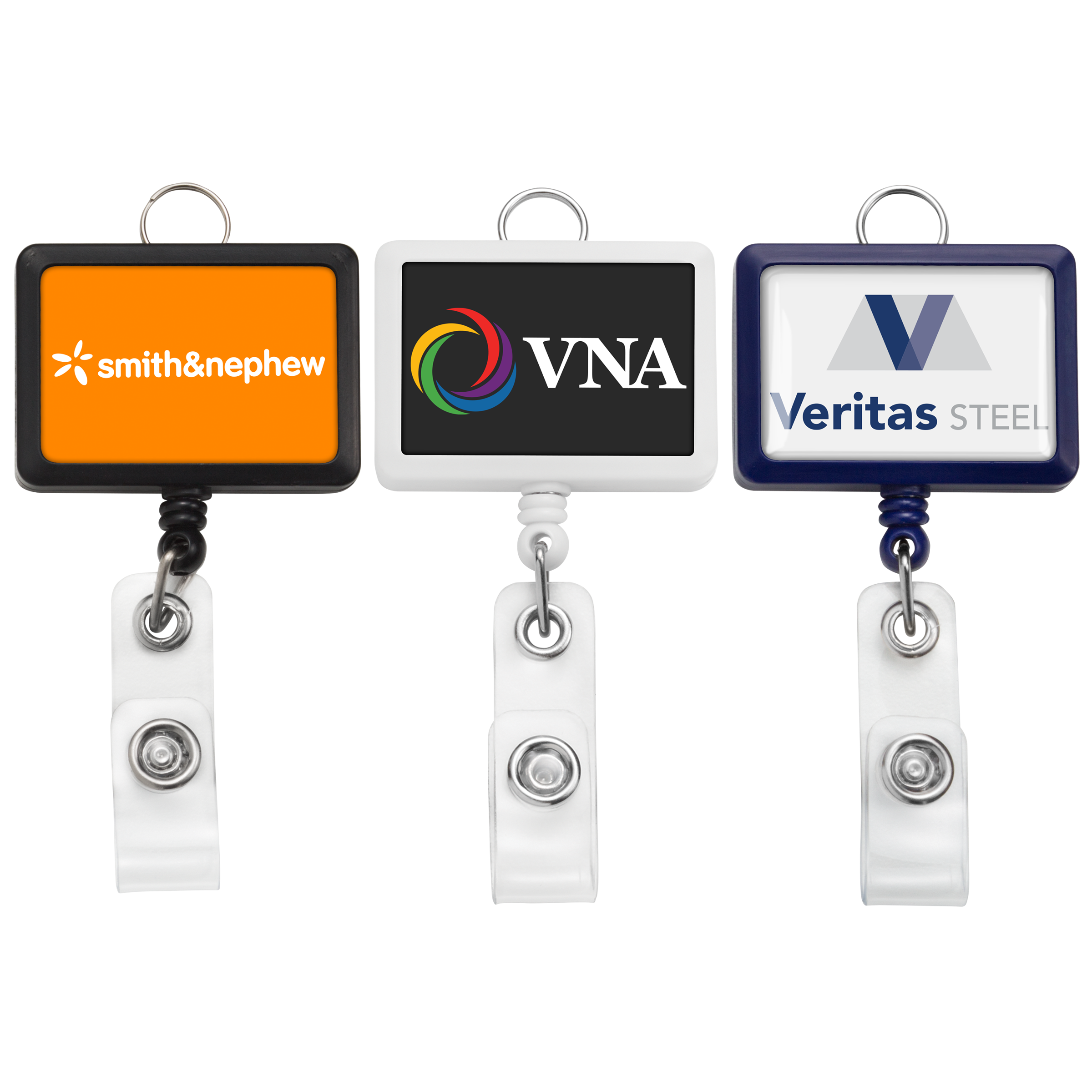BHR18 | JUMBO Rectangle Badge Reel with Lanyard Attachment