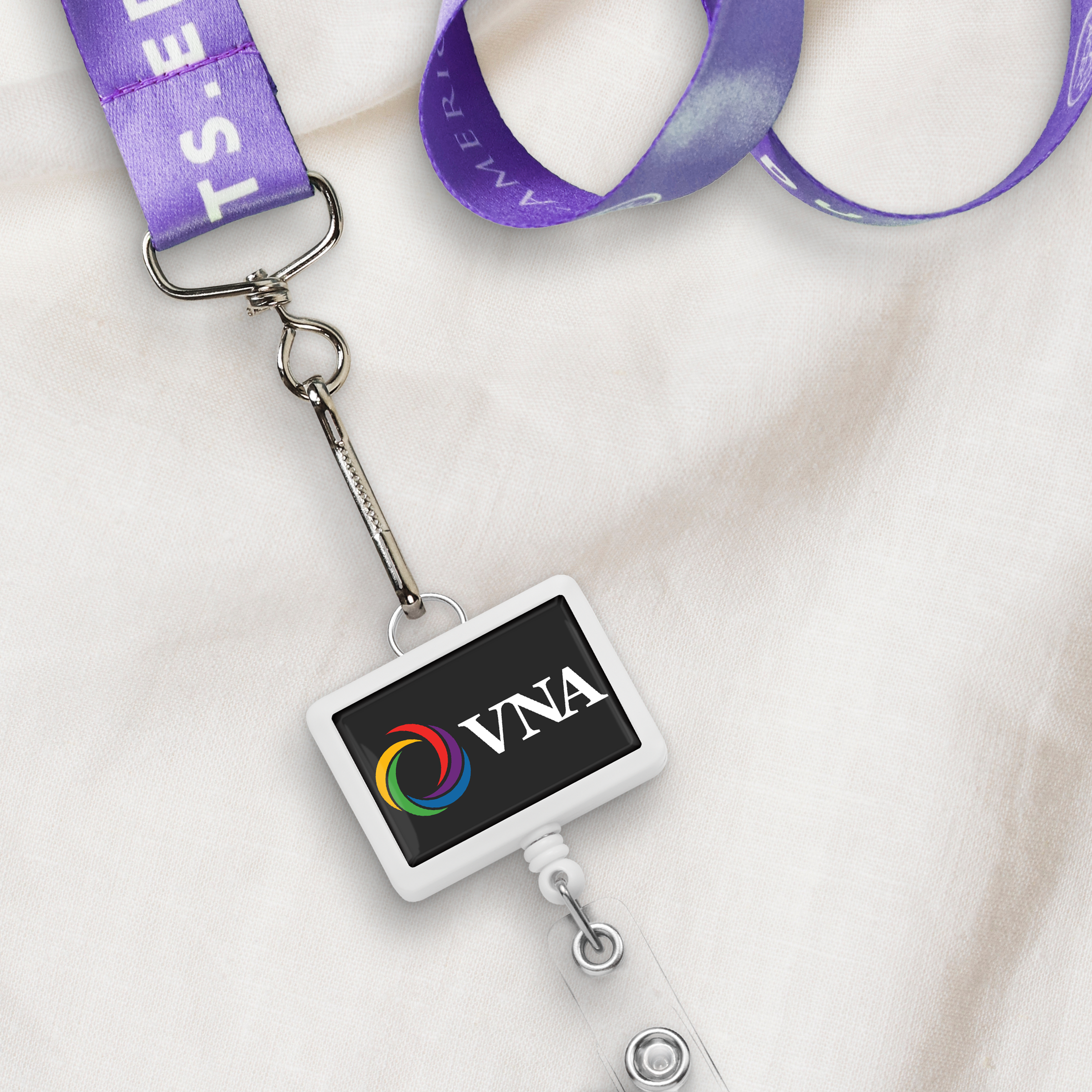 BHR18 | JUMBO Rectangle Badge Reel with Lanyard Attachment