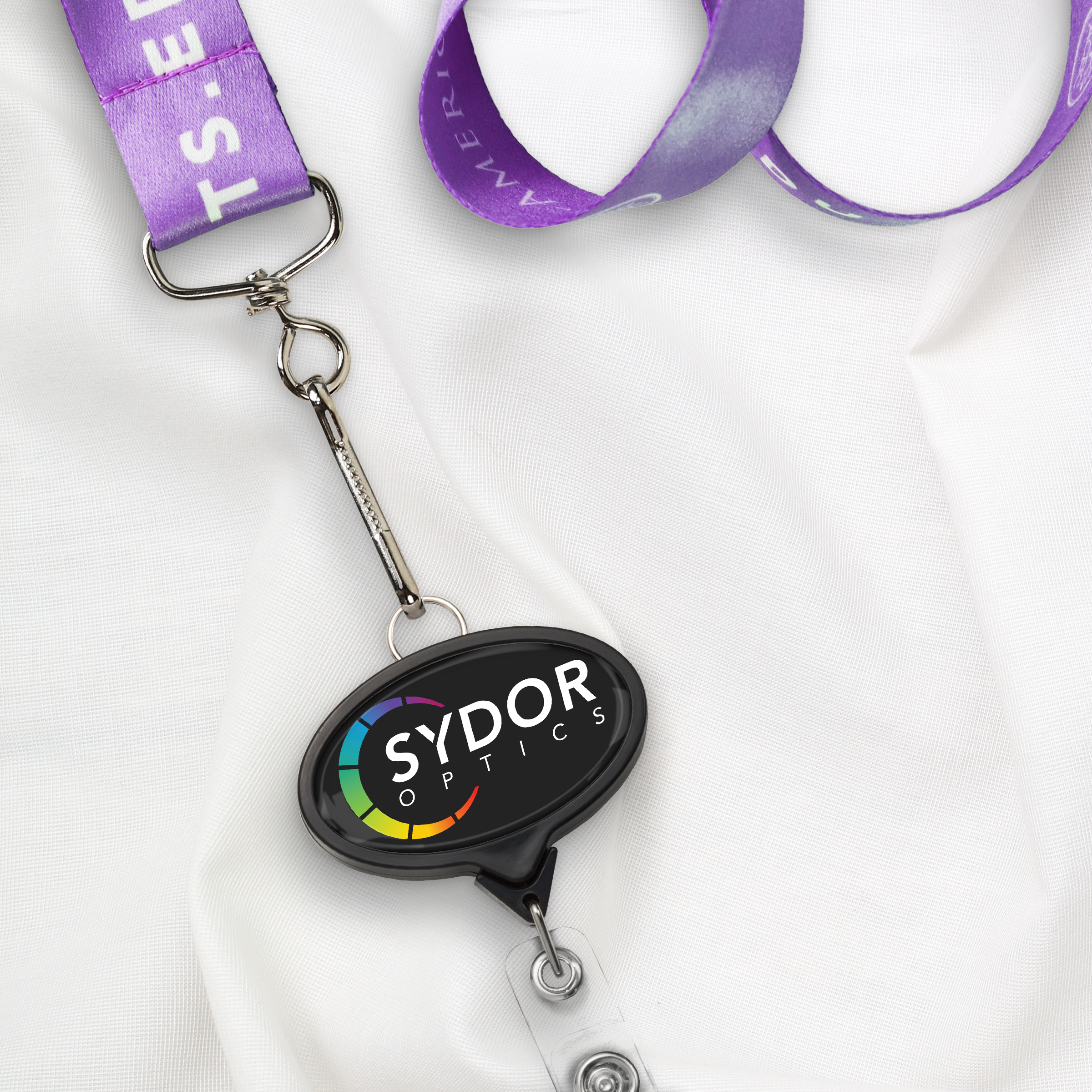 BHR66 | JUMBO Oval Badge Reel with Lanyard Attachment